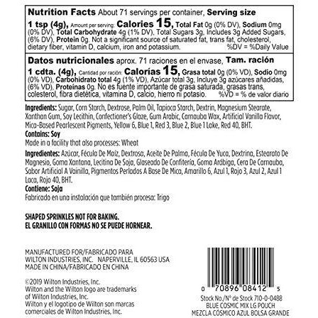 Wilton Sprinkles 10Oz Shaped Sprinkles Mix (Cosmic)