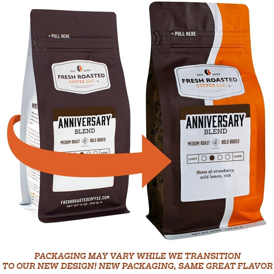 Fresh Roasted Coffee, Fair Trade Organic Peruvian, 12 Oz, Medium Roast, Kosher, Ground