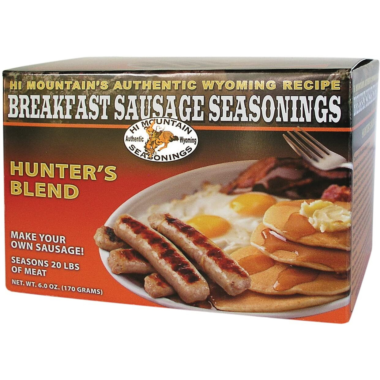 Hi Mountain Seasonings | Hunters Blend Breakfast Sausage Seasoning Mix | Seasons 20 Lbs Of Meat | Great For Pork, Venison, Deer & Wild Game