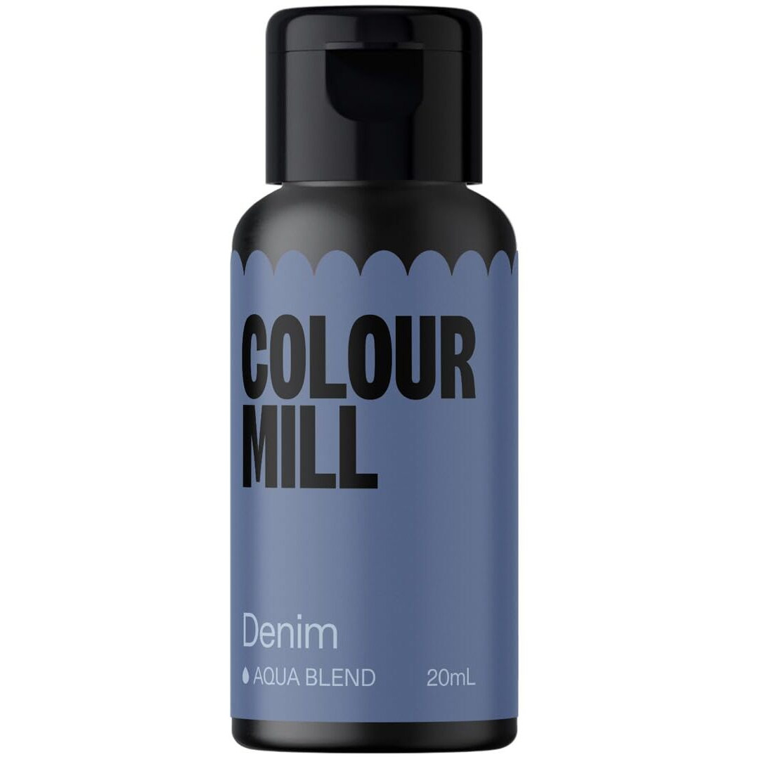 Colour Mill Aqua Blend Water-Based Food Coloring, 20 Milliliters Denim
