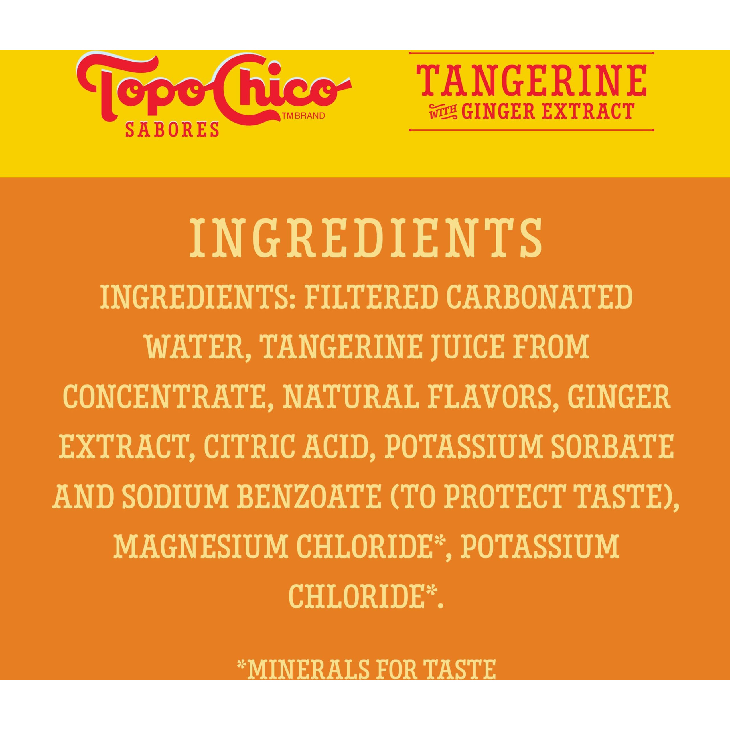 Topo Chico Sabores Tangerine With Ginger Extract 12Oz 8Pk
