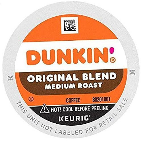 Dunkin' Original Blend Medium Roast Coffee, 44 Keurig K-Cup Pods .2.Pack 22 Count (Pack Of 2)