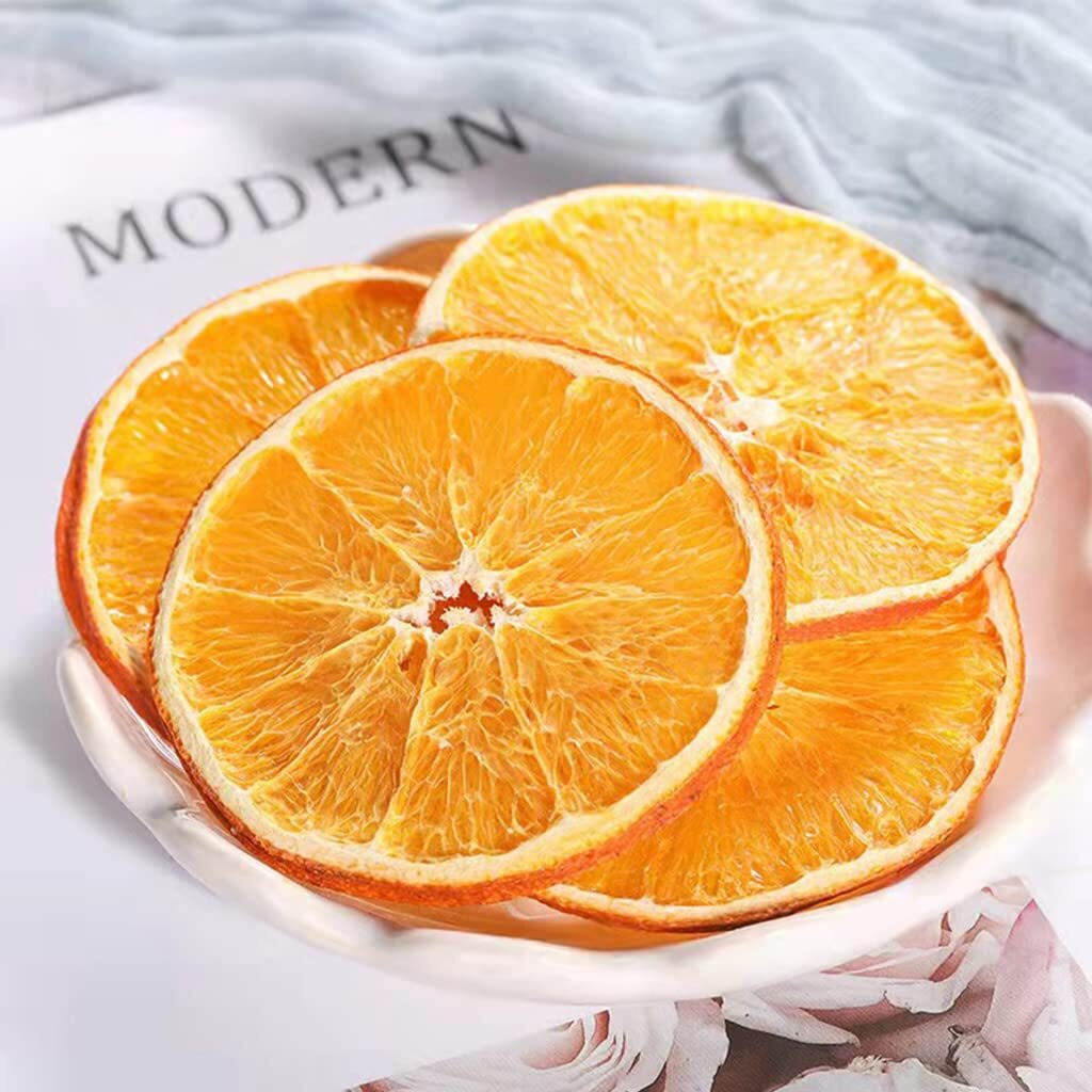Jtedzi Dried Orange Slices, Dehydrated Orange Slices, Dried Citrus Slices, Dehydrated Fruit For Cocktails Garnish, Home Decor, No Sugar Added Fruit Tea (Orange Slices, 17.63Oz(500G))