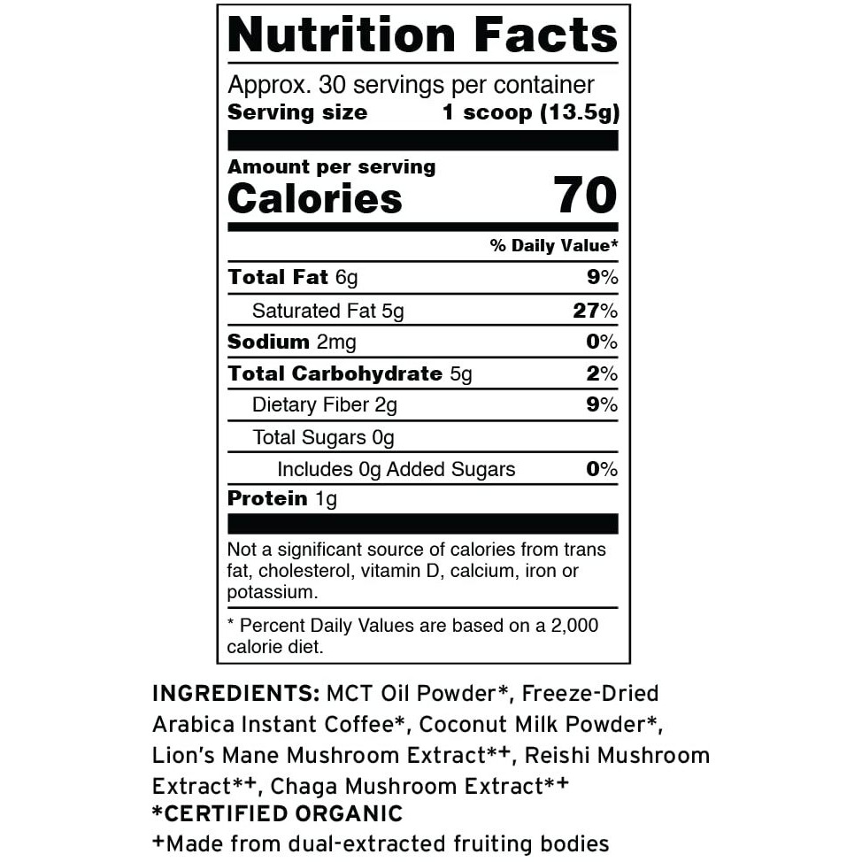 Terrasoul Superfoods Organic Cognitive Mushroom Coffee, 30 Servings, 14.29 Oz, Energize Your Morning And Boost Focus With Powerful Mushrooms, Compare To Ryze Mushroom Coffee