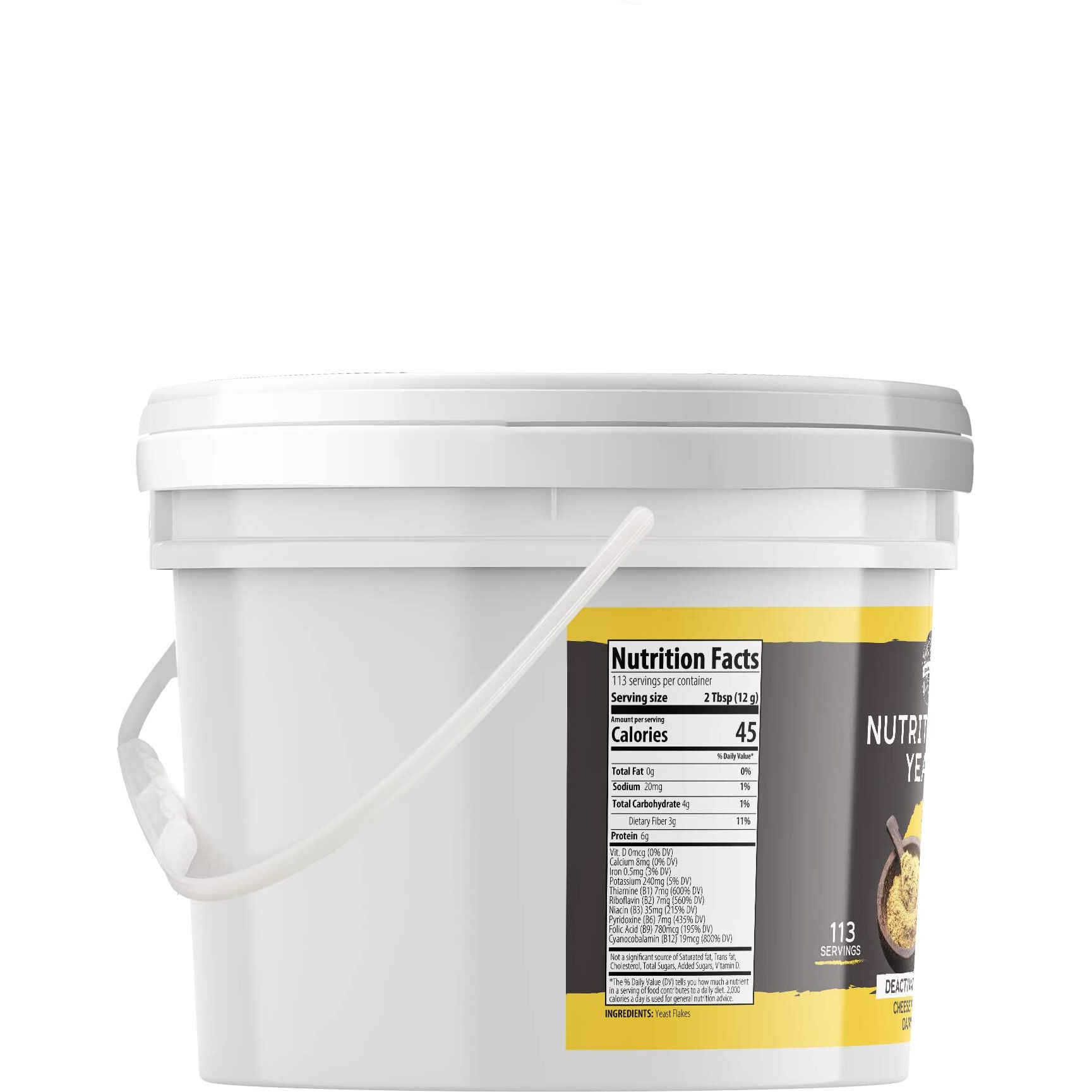 Birch & Meadow 1 Gallon Of Nutritional Yeast Flakes, Popcorn, Yummy Nooch
