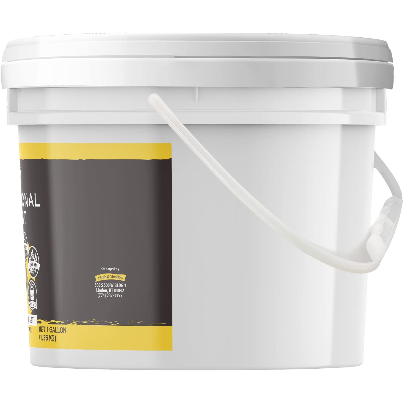 Birch & Meadow 1 Gallon Of Nutritional Yeast Flakes, Popcorn, Yummy Nooch