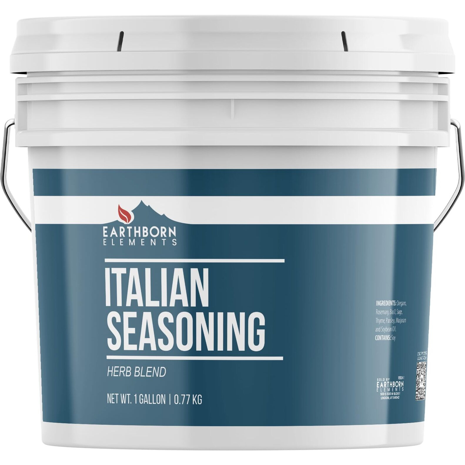 Earthborn Elements Italian Seasoning 1 Gallon Bucket, Herb Blend, Savory Flavor