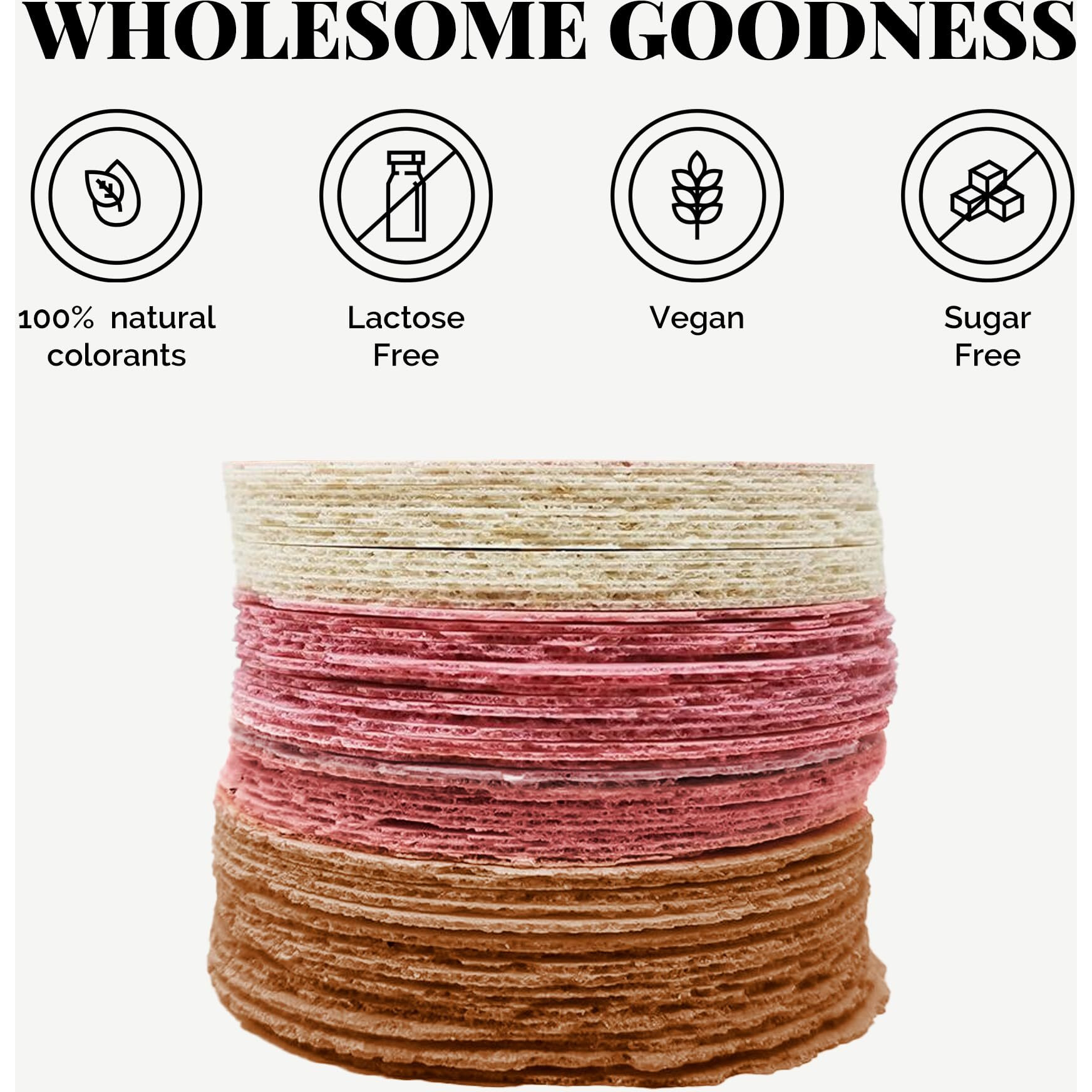 Kalan Mix Amaranth Flour Wafer Thins, Vegan And Sugar-Free, Pack Of 3