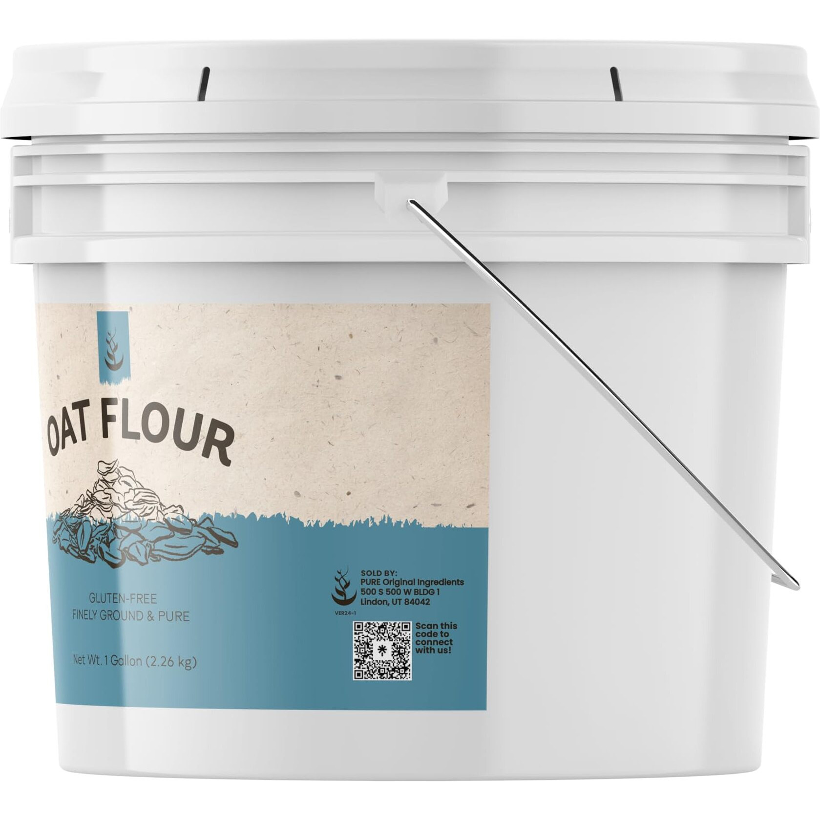 Oat Flour (1 Gallon) Gluten-Free Baking, Non-Gmo, Finely Ground & Pure