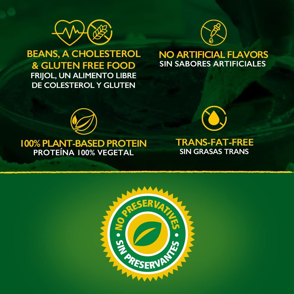 Ducal Refried Red Beans Pouch - Instant Vegetarian Refried Red Beans, Non-Gmo And Gluten-Free - Excellent Source In Protein And Iron, Cholesterol Free, 14.1 Ounce (Pack Of 18)