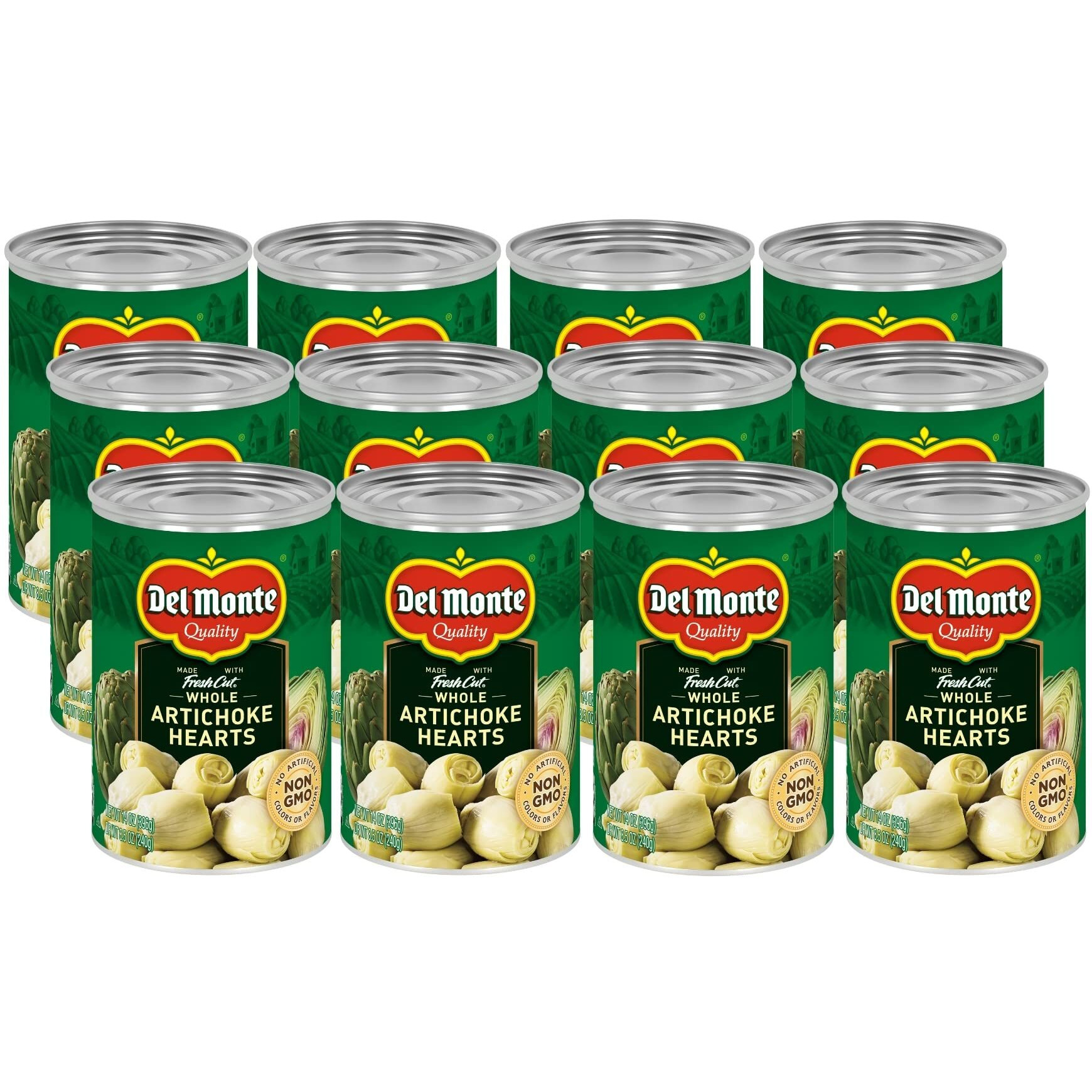 Del Monte Whole Artichoke Hearts 14 Oz. Can, 12 Pack