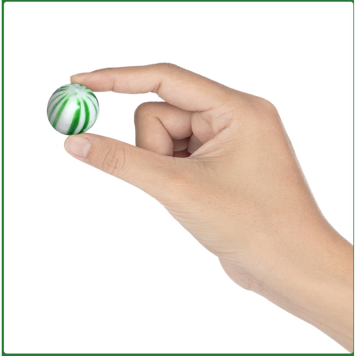 Jumbo Spearmint Mint Balls - 3Lbs - Bulk Green Candies For Buffet - Starlight Jumbo Mints - Hard Candy Mints For Office, Parties