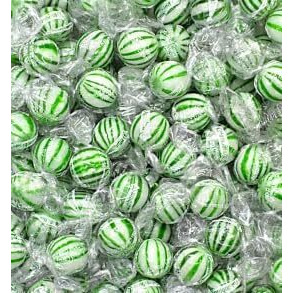 Jumbo Spearmint Mint Balls - 3Lbs - Bulk Green Candies For Buffet - Starlight Jumbo Mints - Hard Candy Mints For Office, Parties