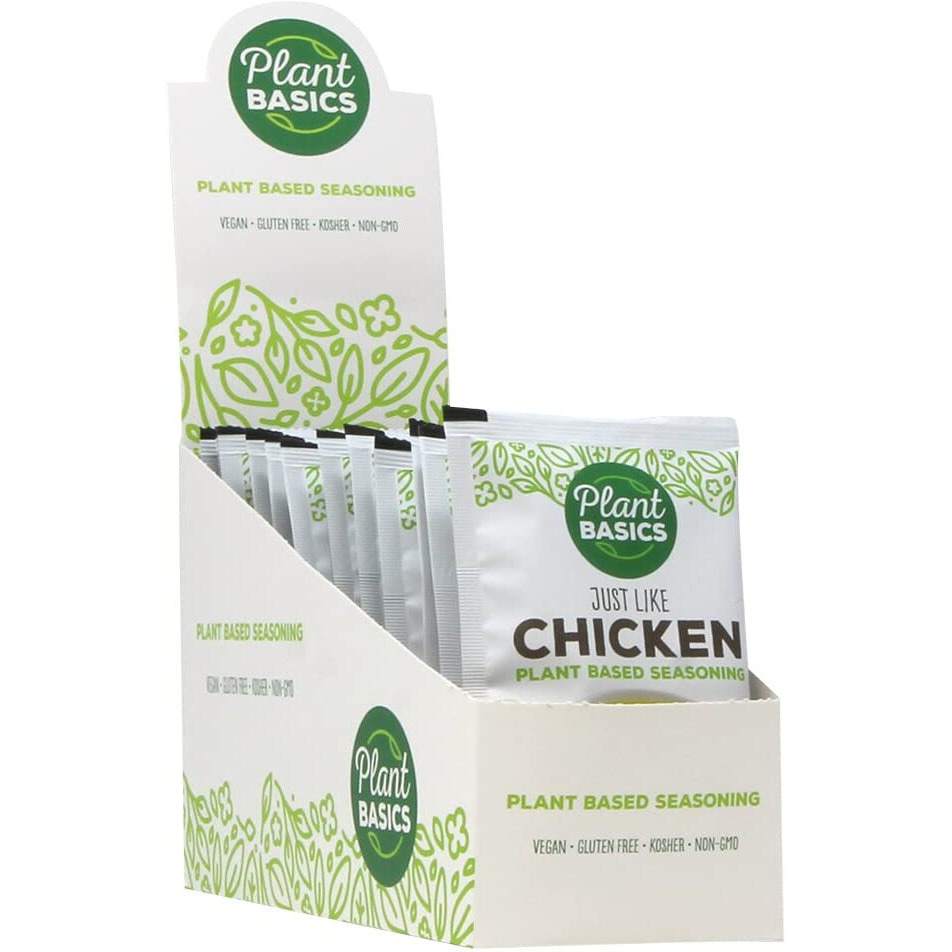 Plant Basics - Plant Based Seasoning, Just Like Chicken, 2 Ounce (Pack Of 12), Vegan, Gluten Free, Kosher, Non-Gmo