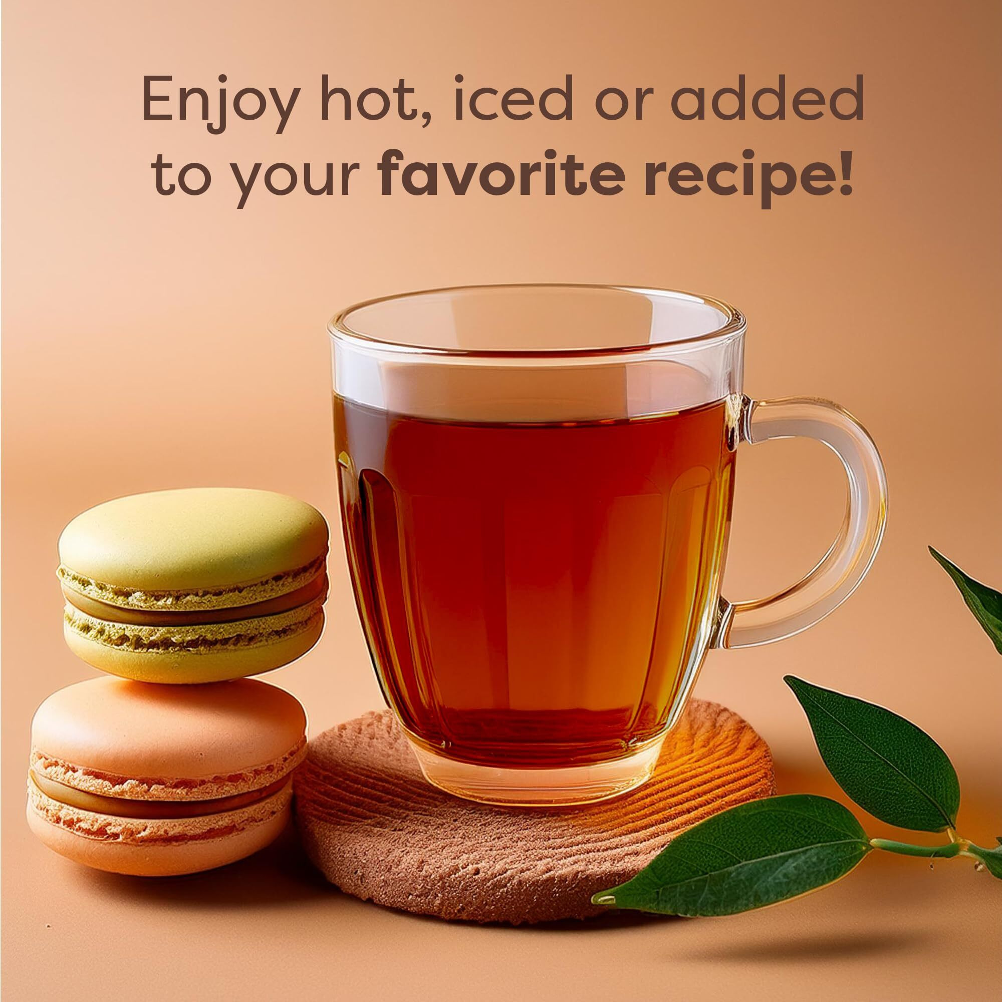 Waka Instant Black Tea Mix, Kenyan - 100% Tea Leaves, No Additives, Unsweetened Tea Powder In Bulk Pouch - Easy Quick Hot And Iced Teas, Up To 200 Cups (4.5Oz)