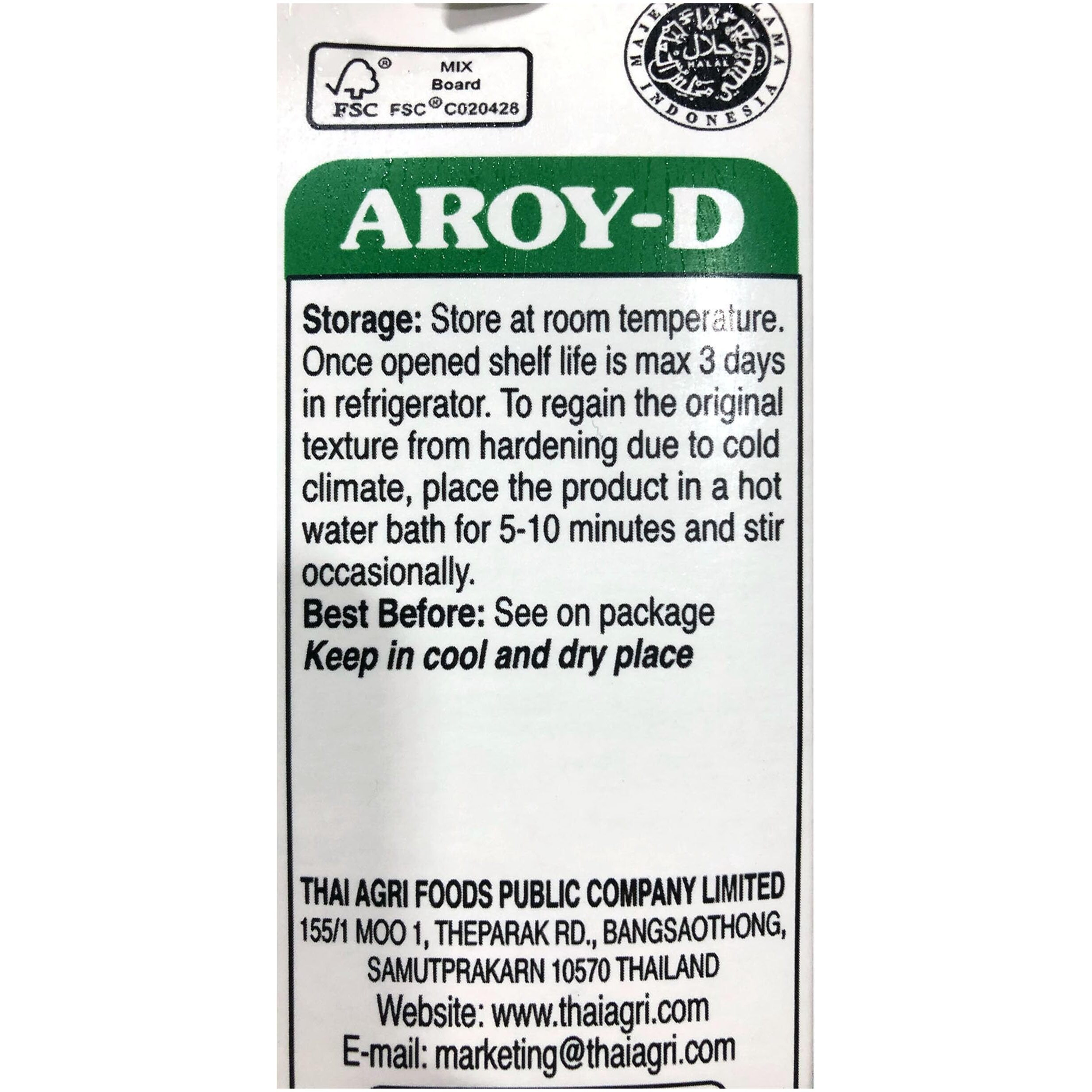 Aroy-D Coconut Milk 16.9 Fluid Ounce (500Ml), Pack Of 12