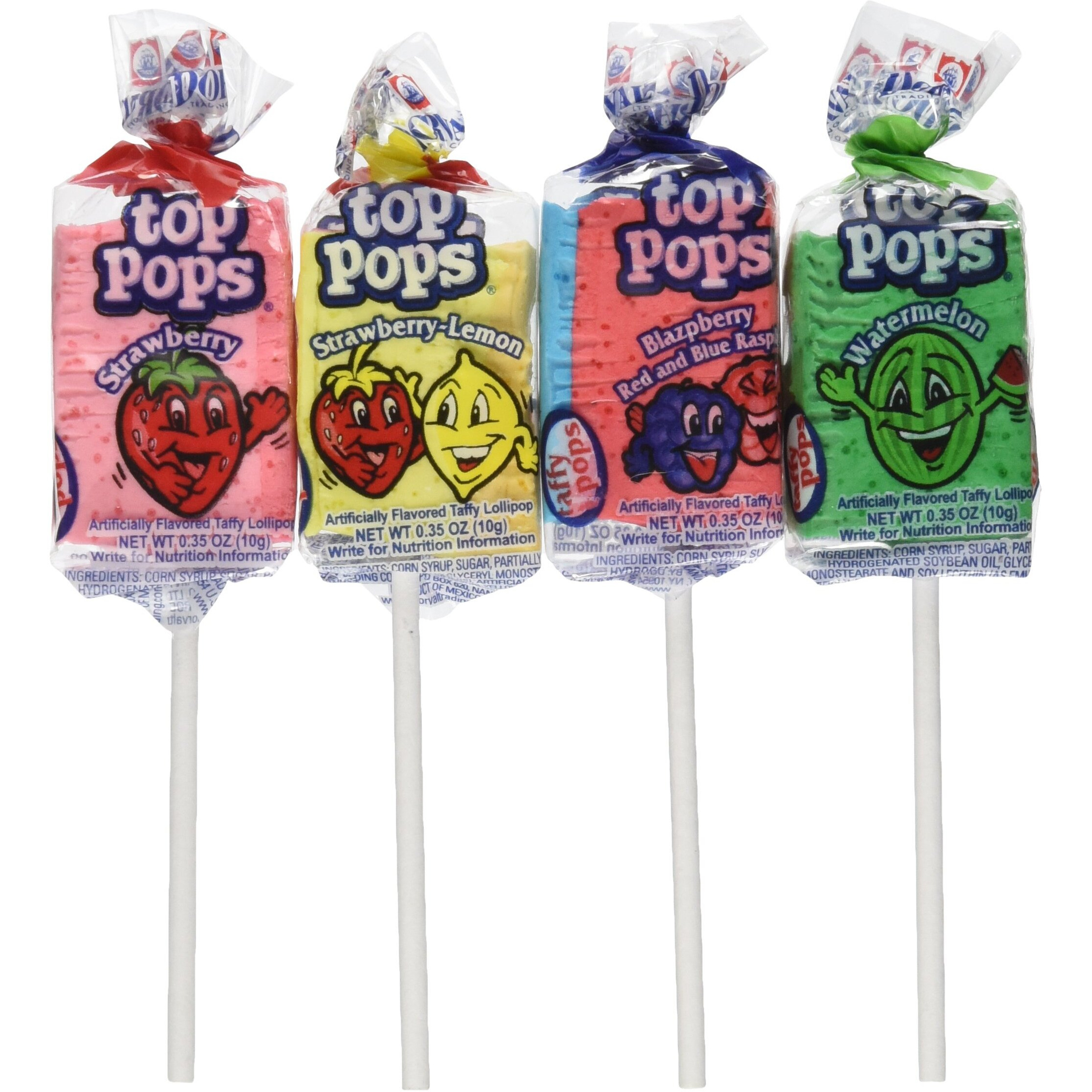 Top/Taffy Pops Assorted Flavors 48Ct