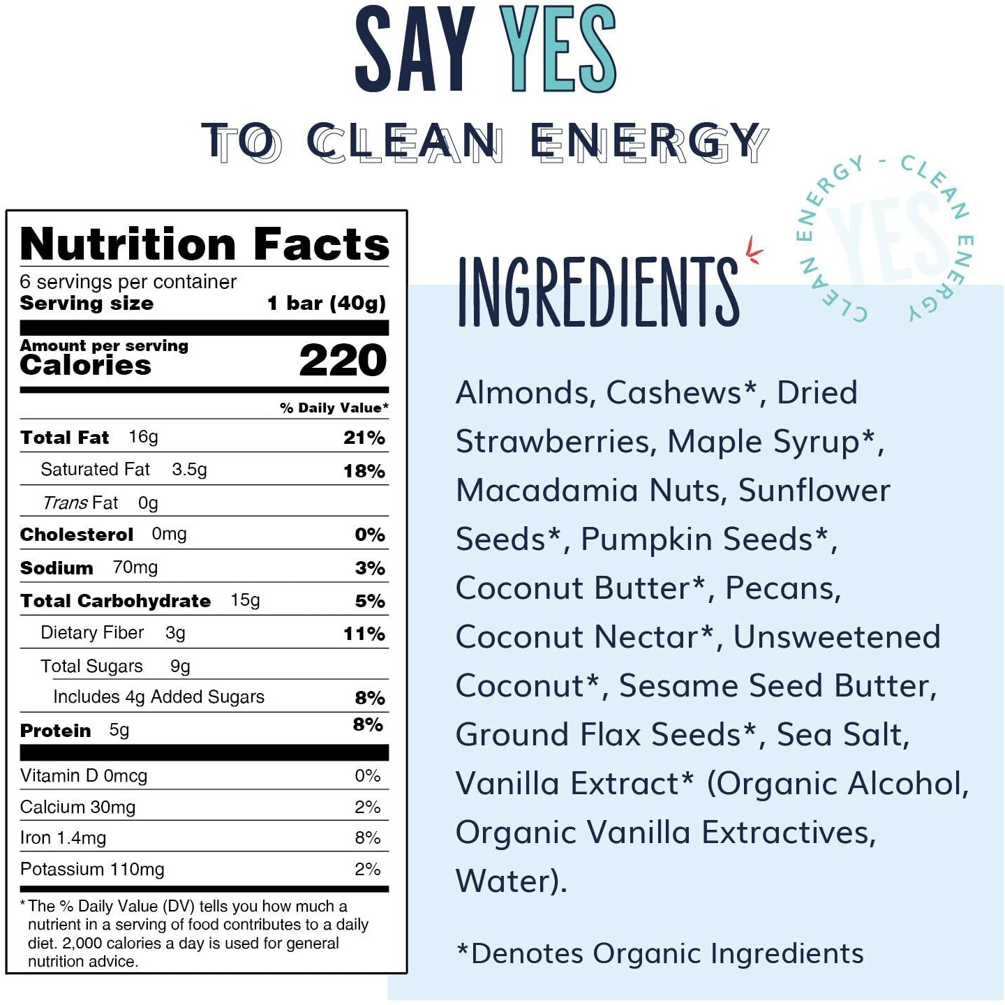 The Yes Bar - Strawberry Coconut - Plant Based Protein, Decadent Snack Bar - Vegan, Paleo, Gluten Free, Dairy Free, Low Sugar, Healthy Snack, Breakfast, Low Carb, Keto Friendly (24 Count)
