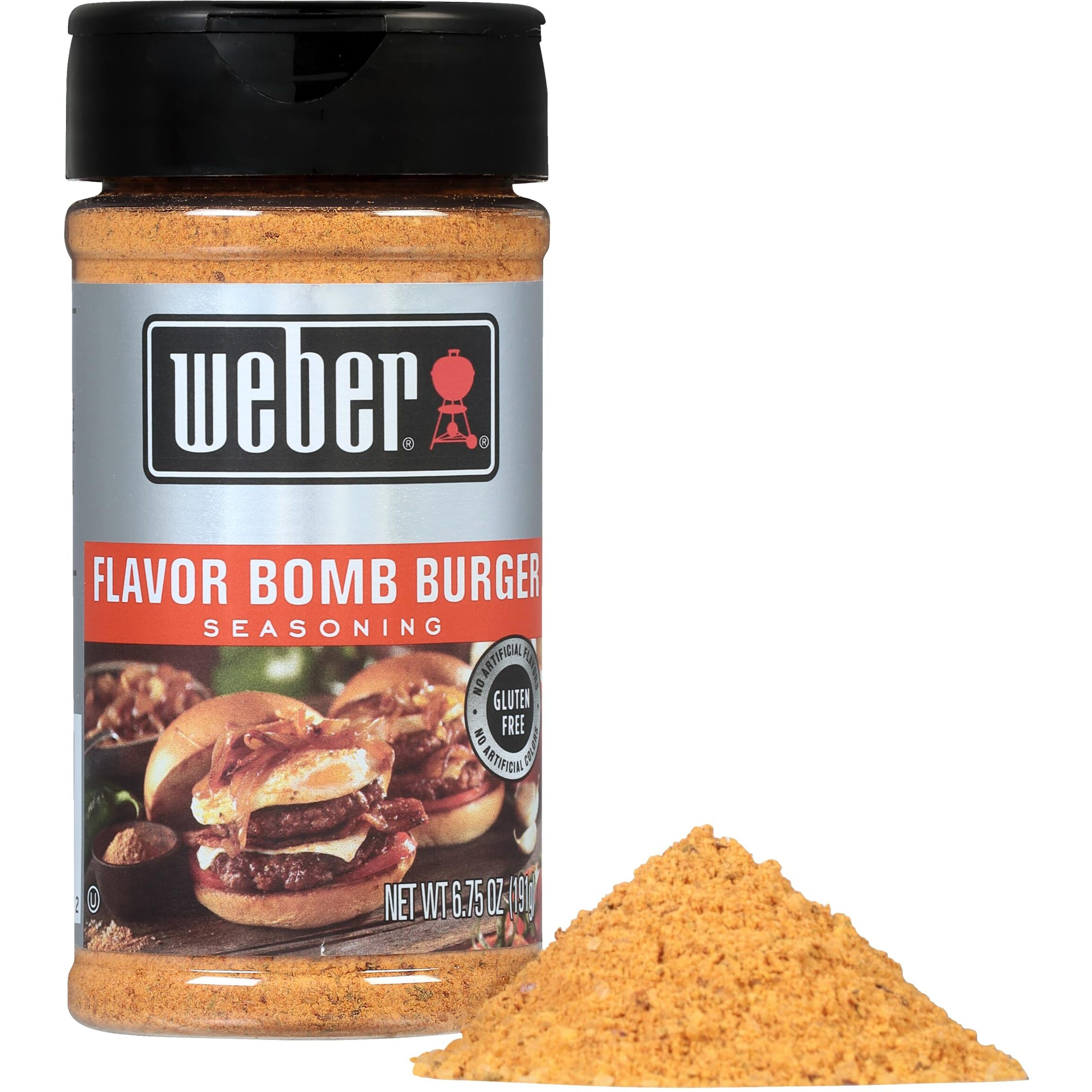 Weber Flavor Bomb Burger Seasoning, 6.75 Ounce Shaker (Pack Of 6)