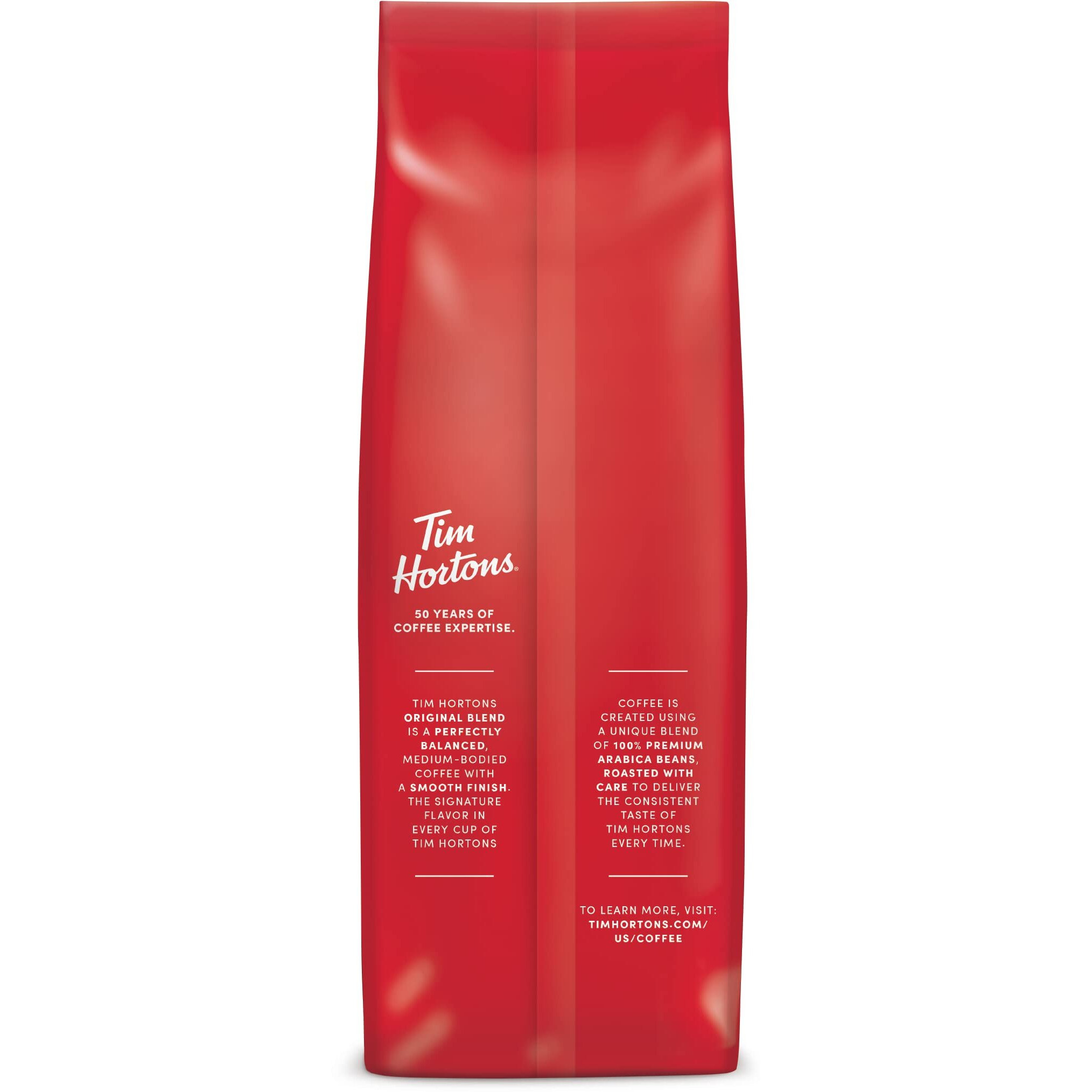Tim Hortons Original Blend, Medium Roast Ground Coffee, Made With 100% Arabica Beans, 24 Ounce Bag