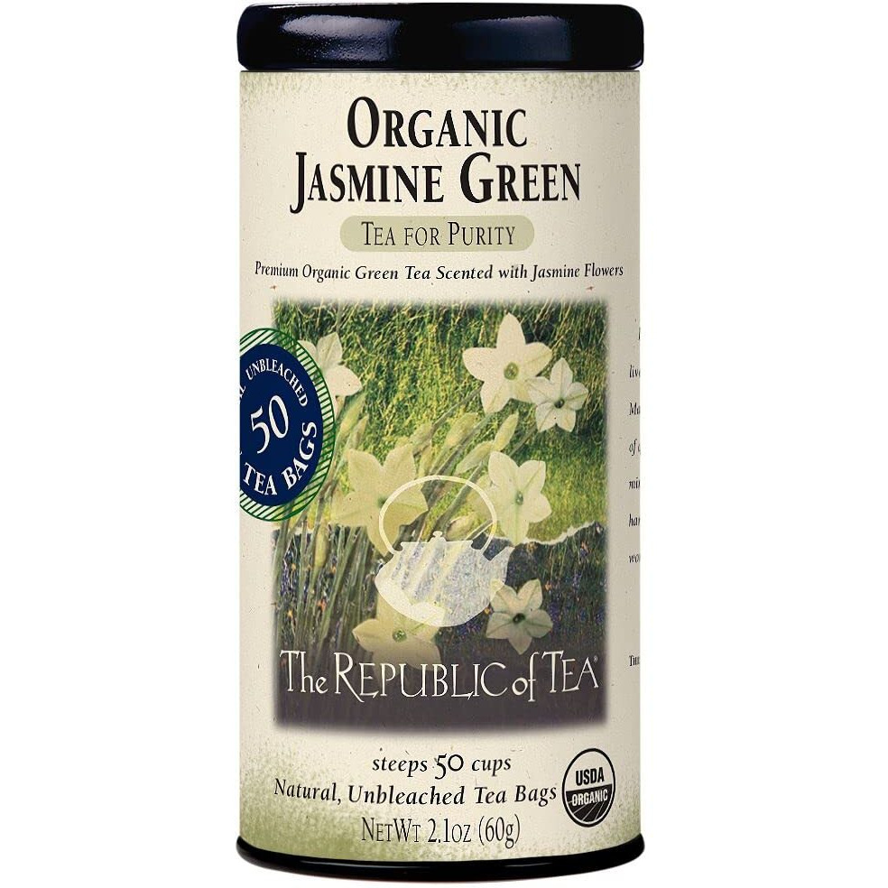 The Republic Of Tea - Organic Jasmine Green Tea, 50 Tea Bags