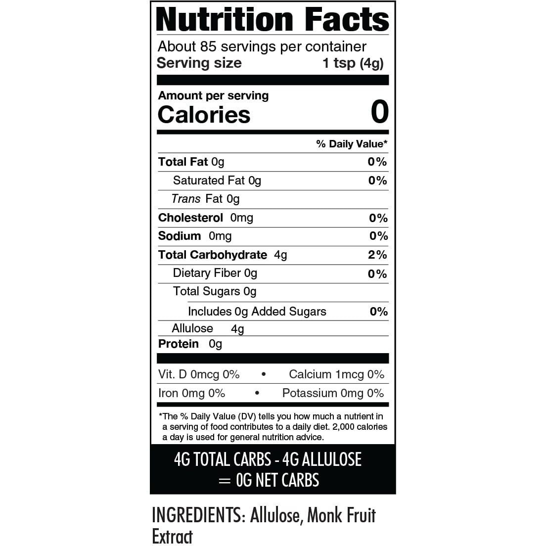 Wholesome Yum Besti Natural Sugar Substitute - Keto Granulated Monk Fruit Sweetener Blend With Allulose (No Erythritol) - Non Gmo, Zero Calorie, Zero Carb, Sugar Free, No Aftertaste (12 Oz, 2 Pack)