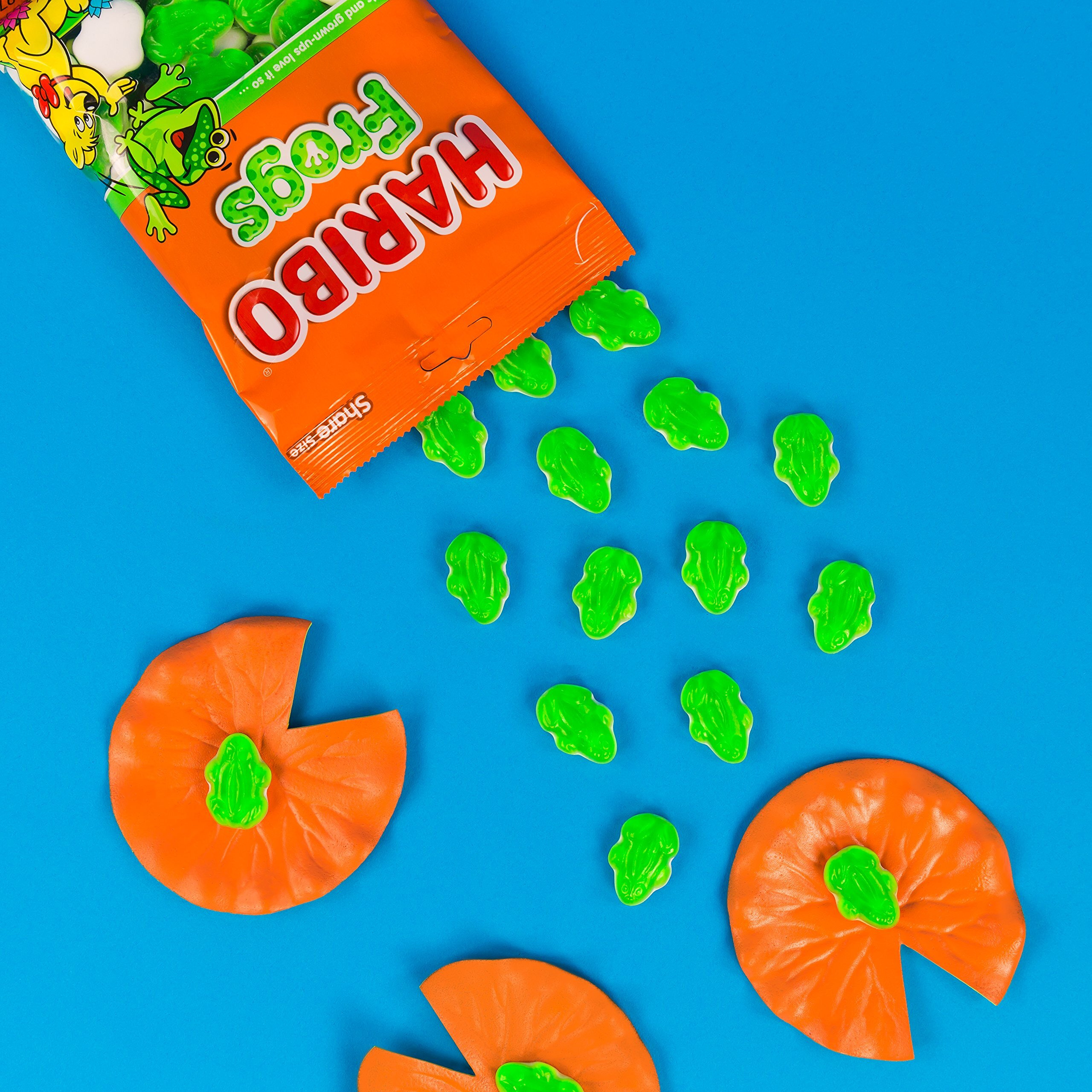 Haribo Gummi Candy, Frogs, 5 Oz. Bag (Pack Of 12)