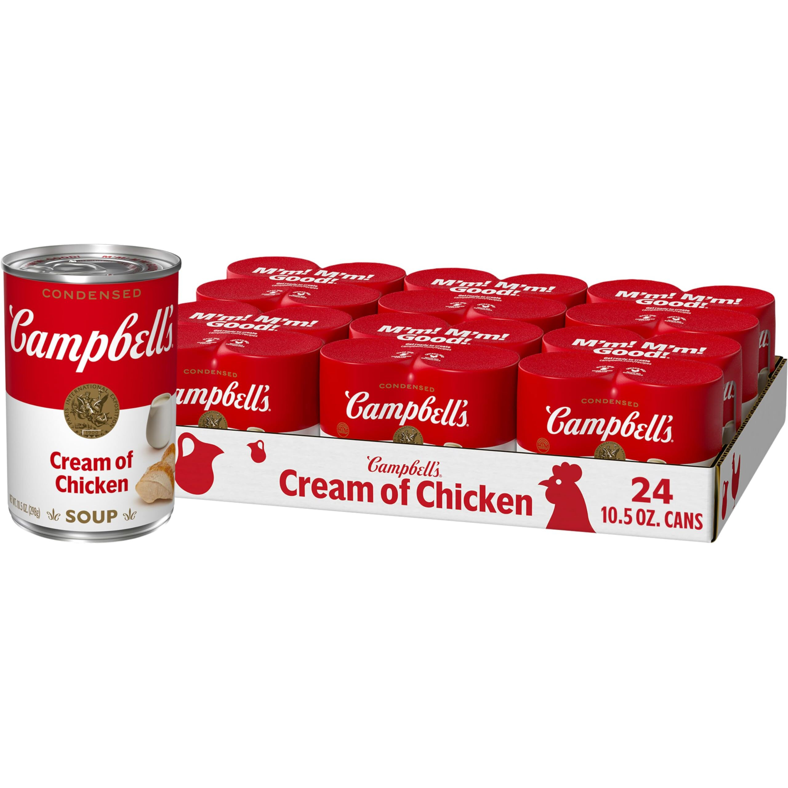 Campbell's Condensed Cream Of Chicken Soup, 10.5 Ounce Can (Pack Of 4) (Case Of 6)