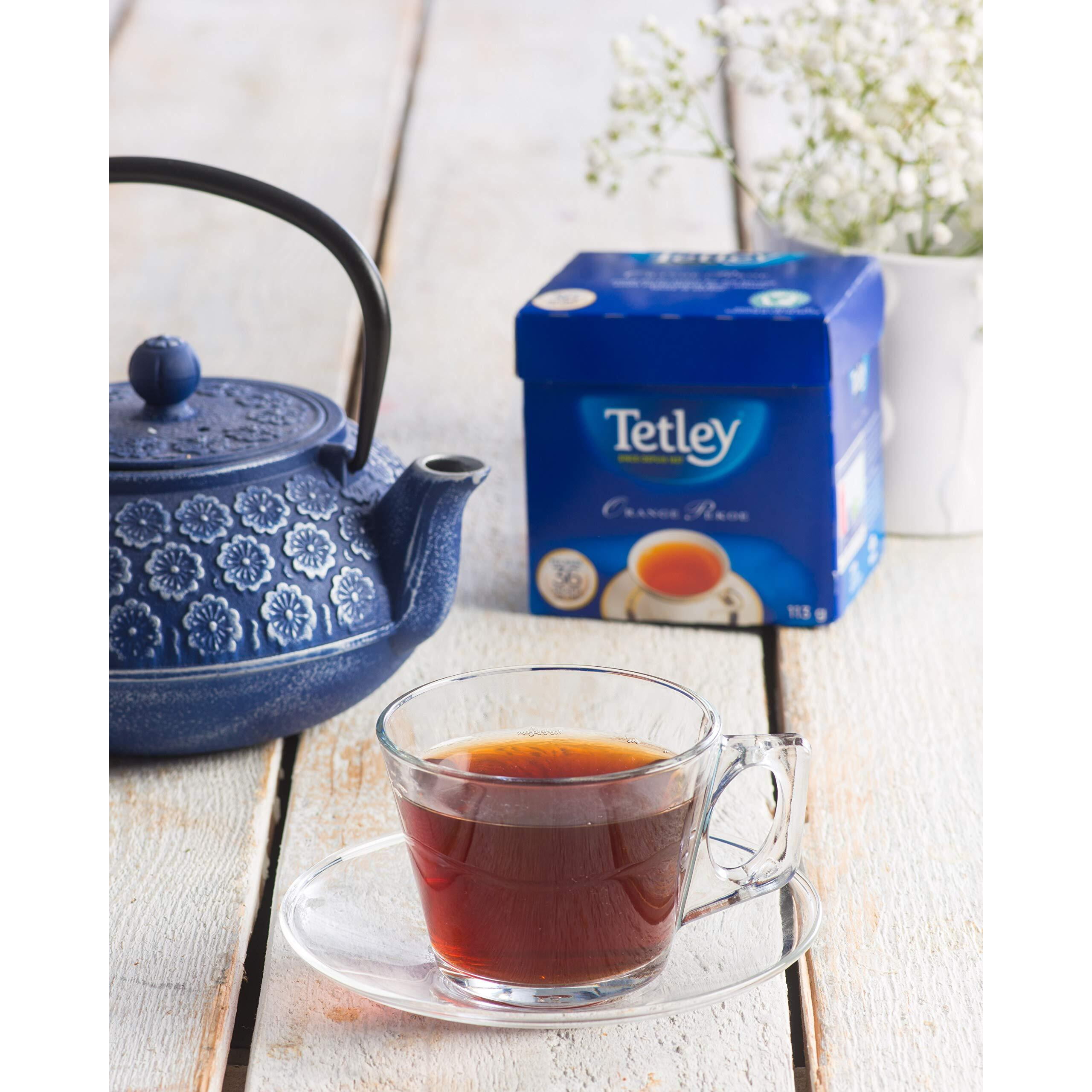 Tetley Orange Pekoe Decaffeinated Tea 80 Decaf Tea Bags 160G {Imported From Canada}
