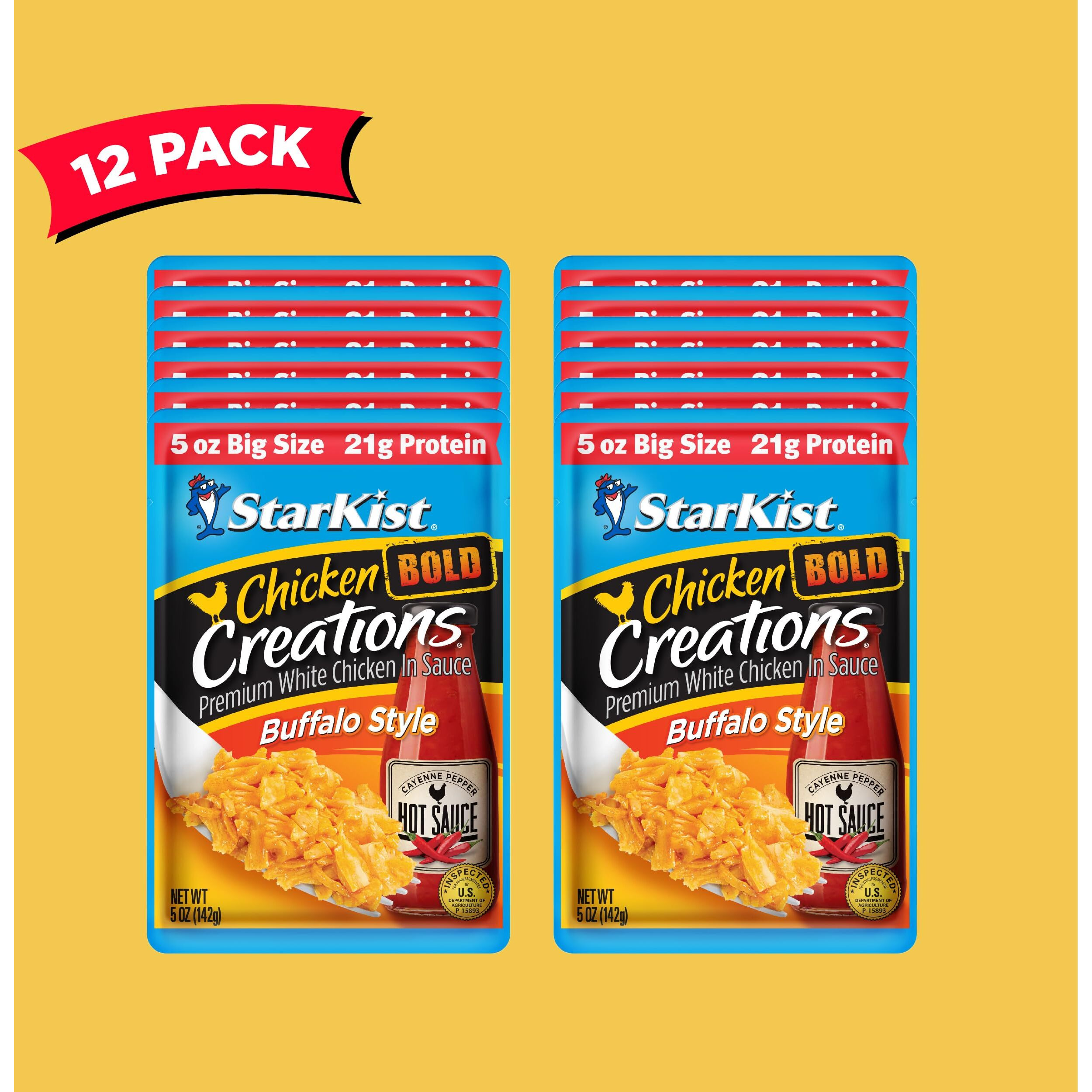 Starkist Chicken Creations Bold Buffalo, 5 Oz Pouch Big Size    (Pack Of 12)