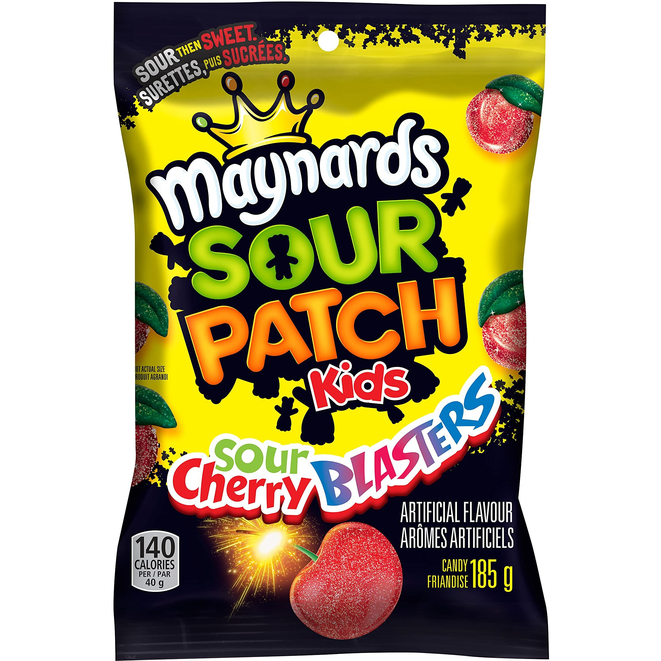 Maynards Sour Patch Kids Sour Cherry Blasters Candy 185 Grams Imported From Canada