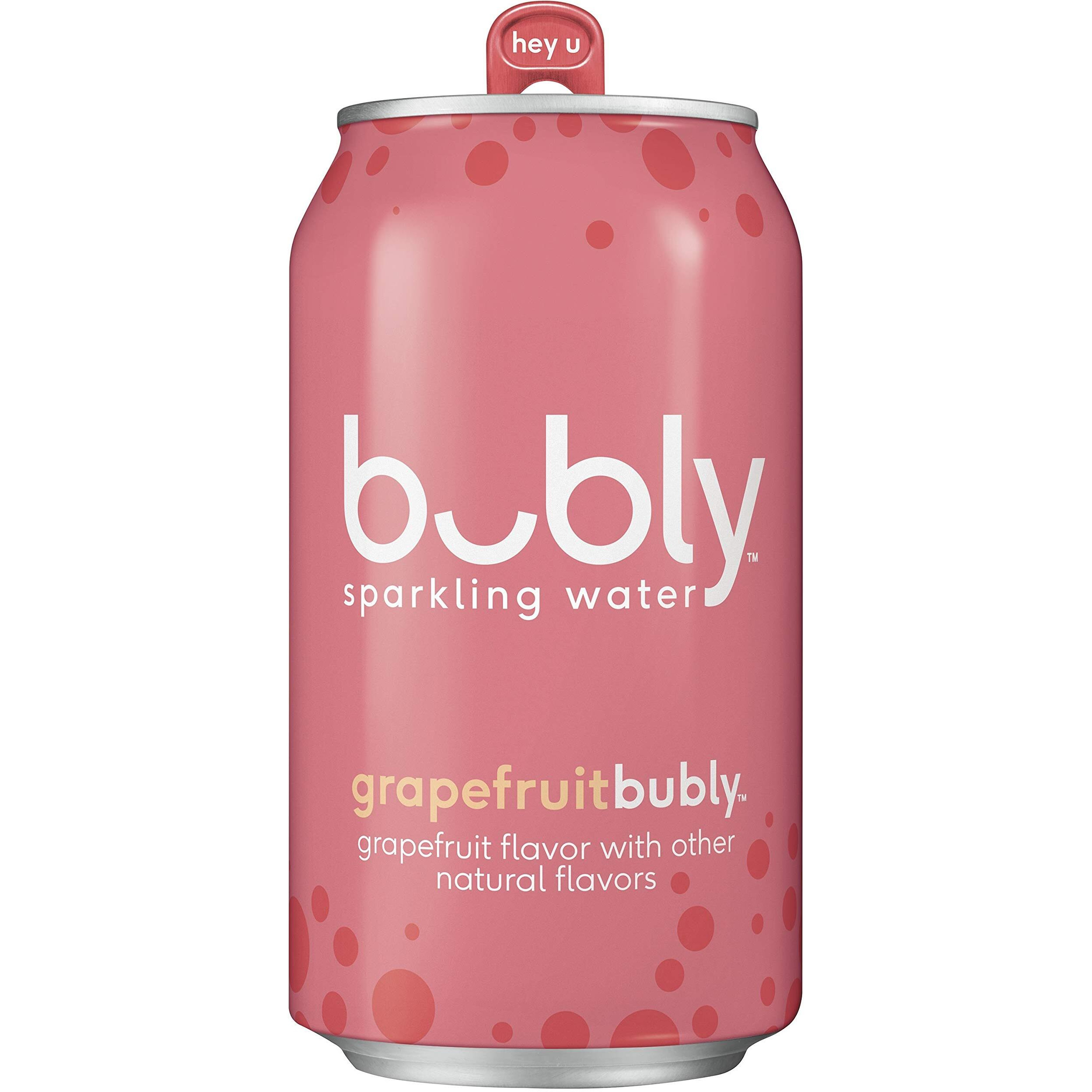 Bubly Sparkling Water Grapefruit, 12 Fl Oz, Pack Of 18