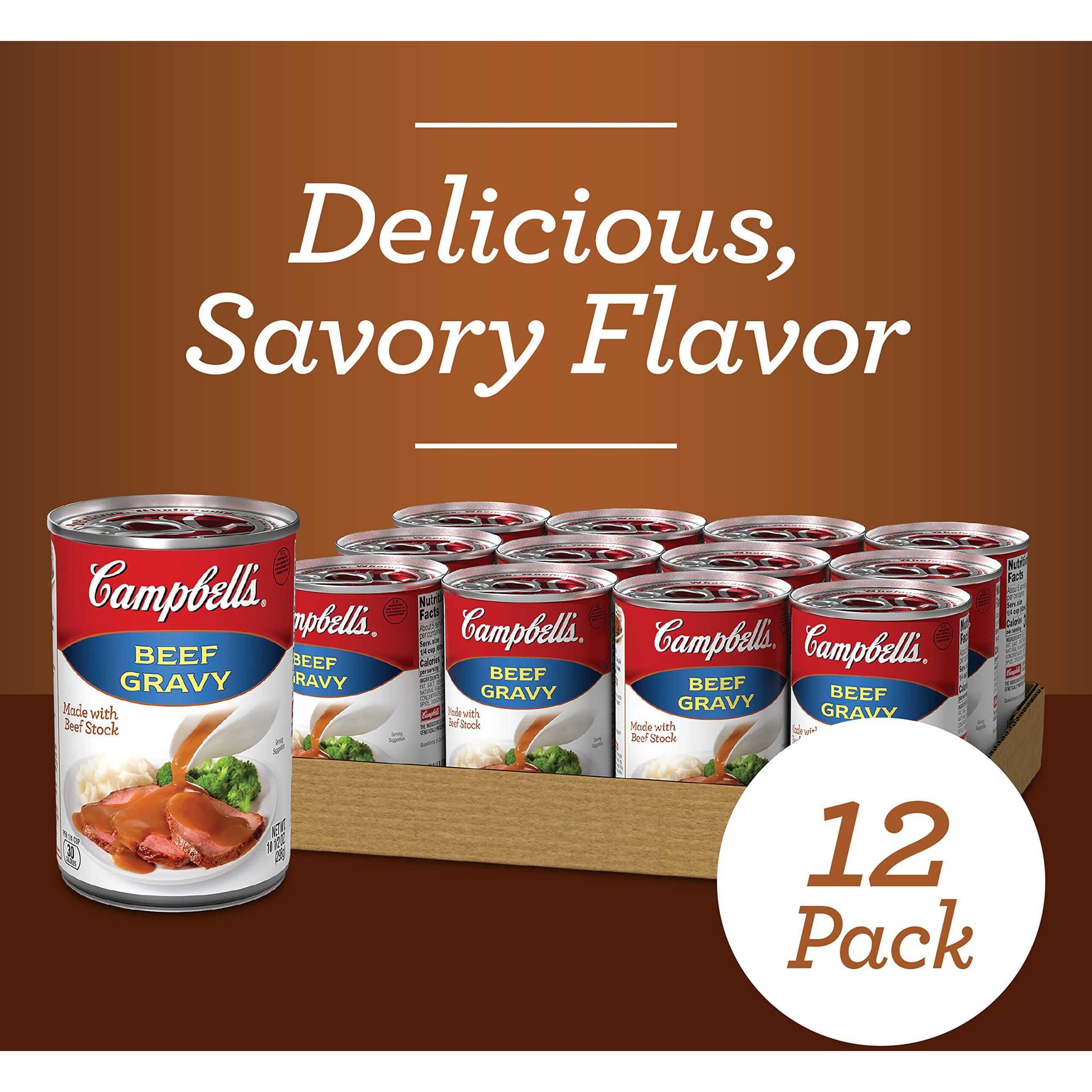 Campbell's Beef Gravy, 10.5 Oz Can (Case Of 12)