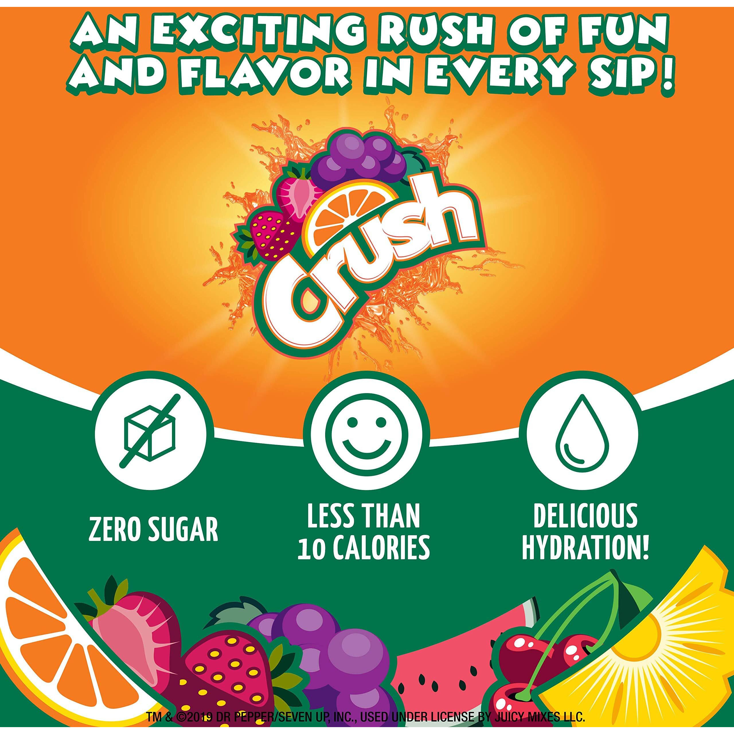 Crush Grape Flavored Powder Drink Mix, 6 Pieces, Sugar Free, 0.48 Ounces (Pack Of 12)