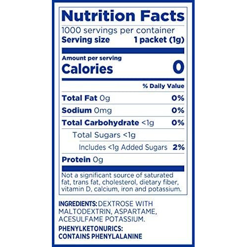 Equal 0 Calorie Sweetener, Sugar Substitute, Zero Calorie Sugar Alternative Sweetener Packets, Sugar Alternative, 230 Count, Pack Of 3