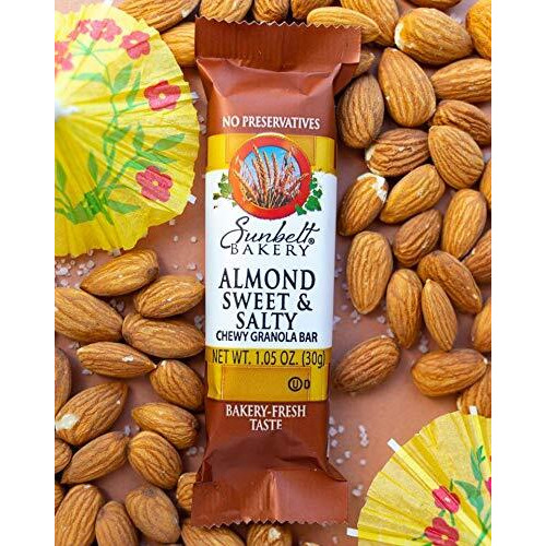Sunbelt Bakery Almond Sweet & Salty Chewy Granola Bars, 50-1.0 Oz Bars (5 Boxes)