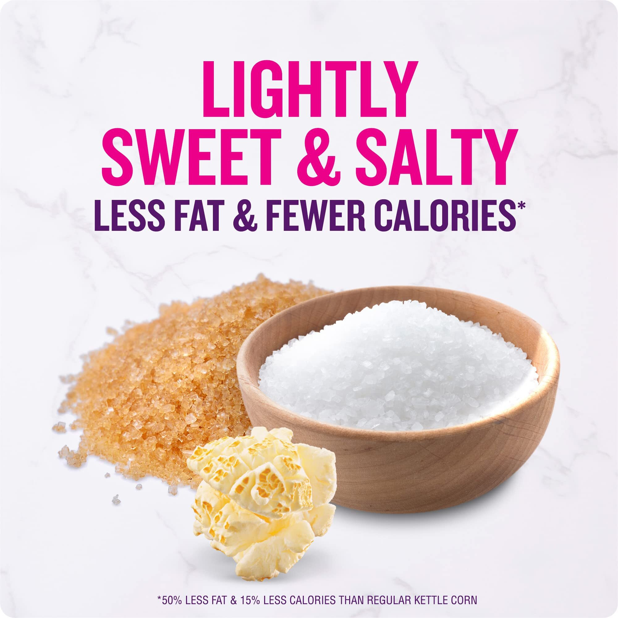 Angie's Boomchickapop Light Kettle Corn Popcorn, 5 Oz. (Pack Of 4)