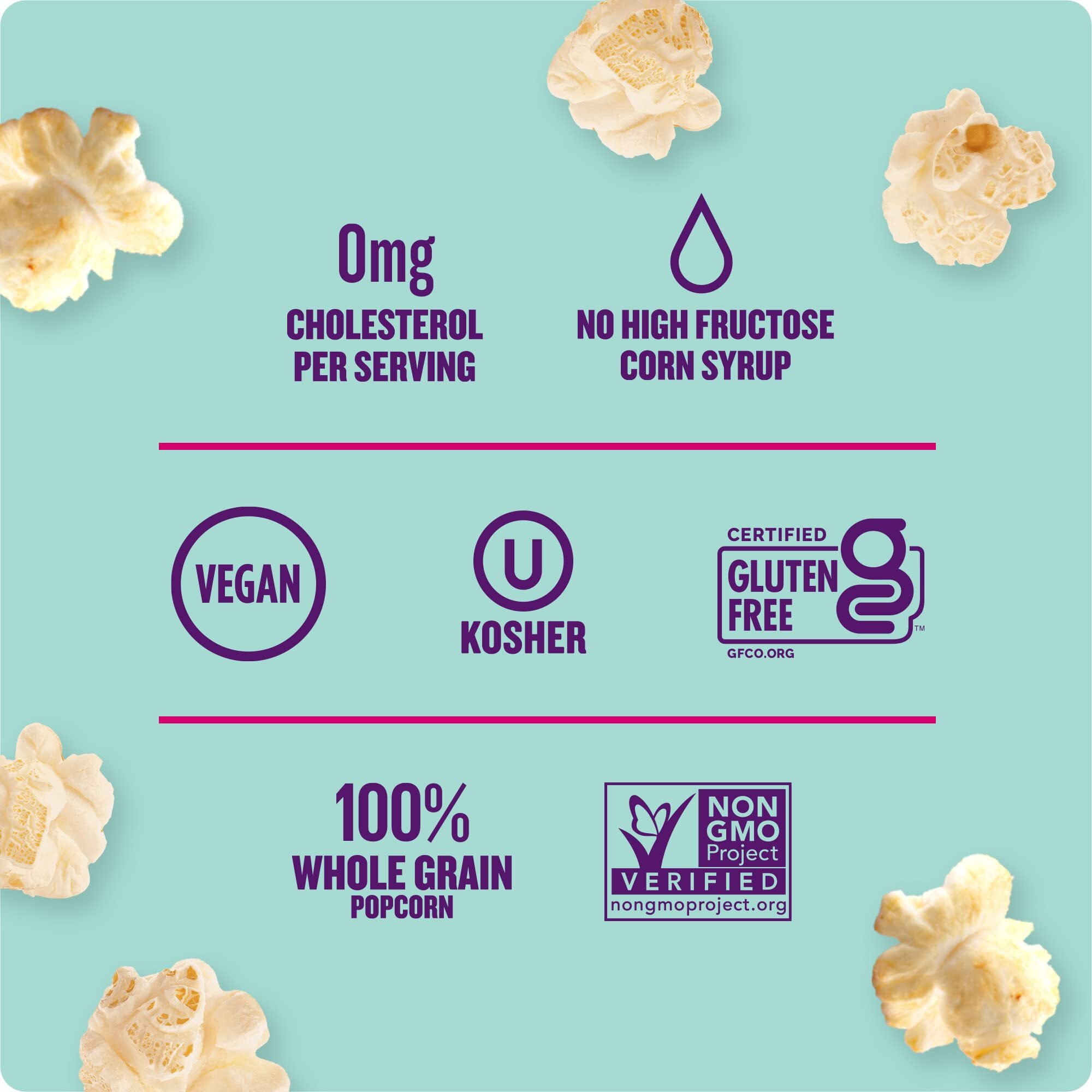 Angie's Boomchickapop Light Kettle Corn Popcorn, 5 Oz. (Pack Of 4)