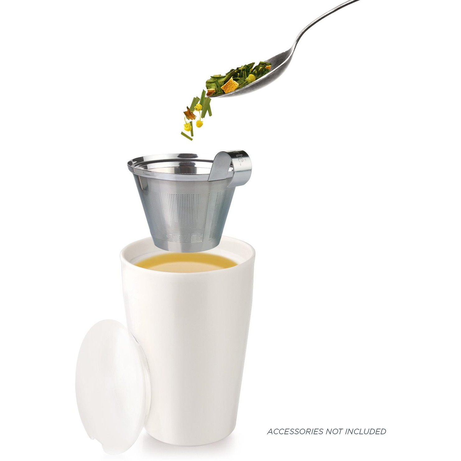 Tea Forte Vanilla Pear Organic White Tea, Loose Tea Canister Makes 35-50 Cups, Lotus Organic White Tea, 2.46 Ounces