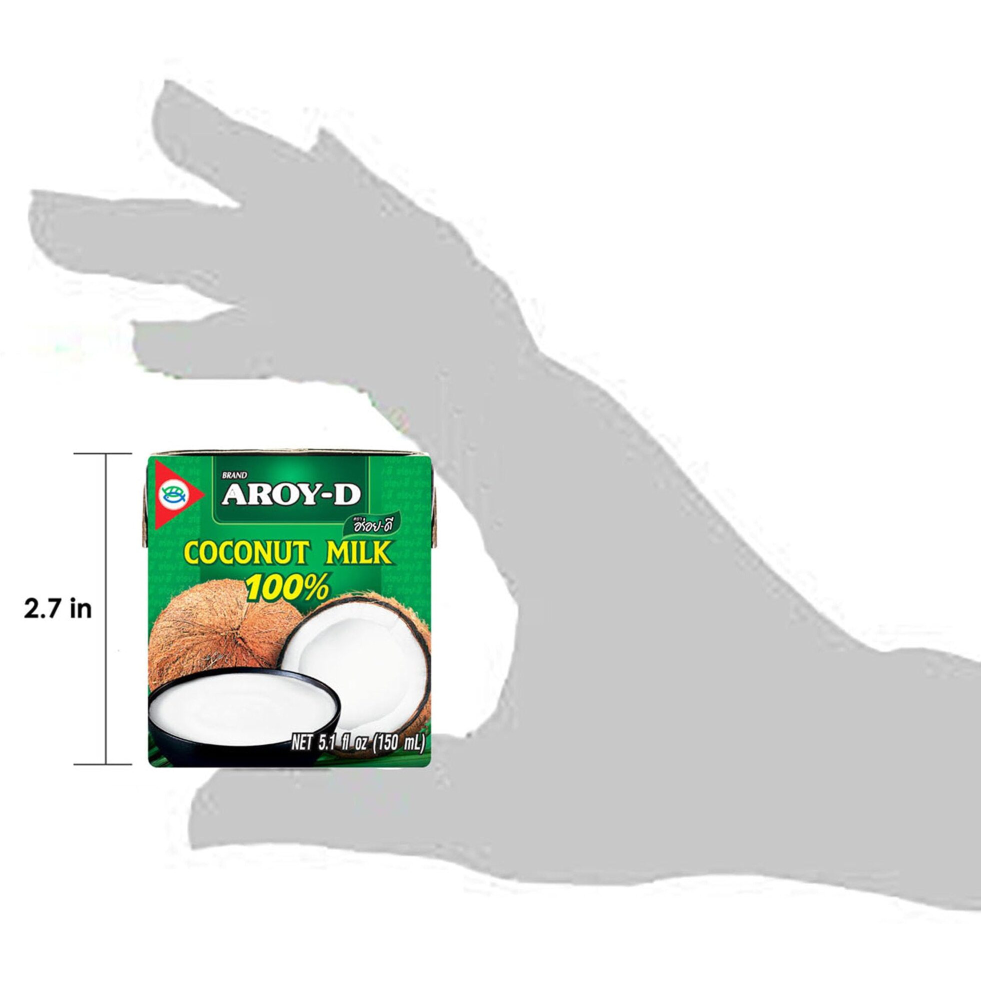 Aroy-D Coconut Milk Mini-Size 5.1 Fluid Ounce (150Ml), Pack Of 6