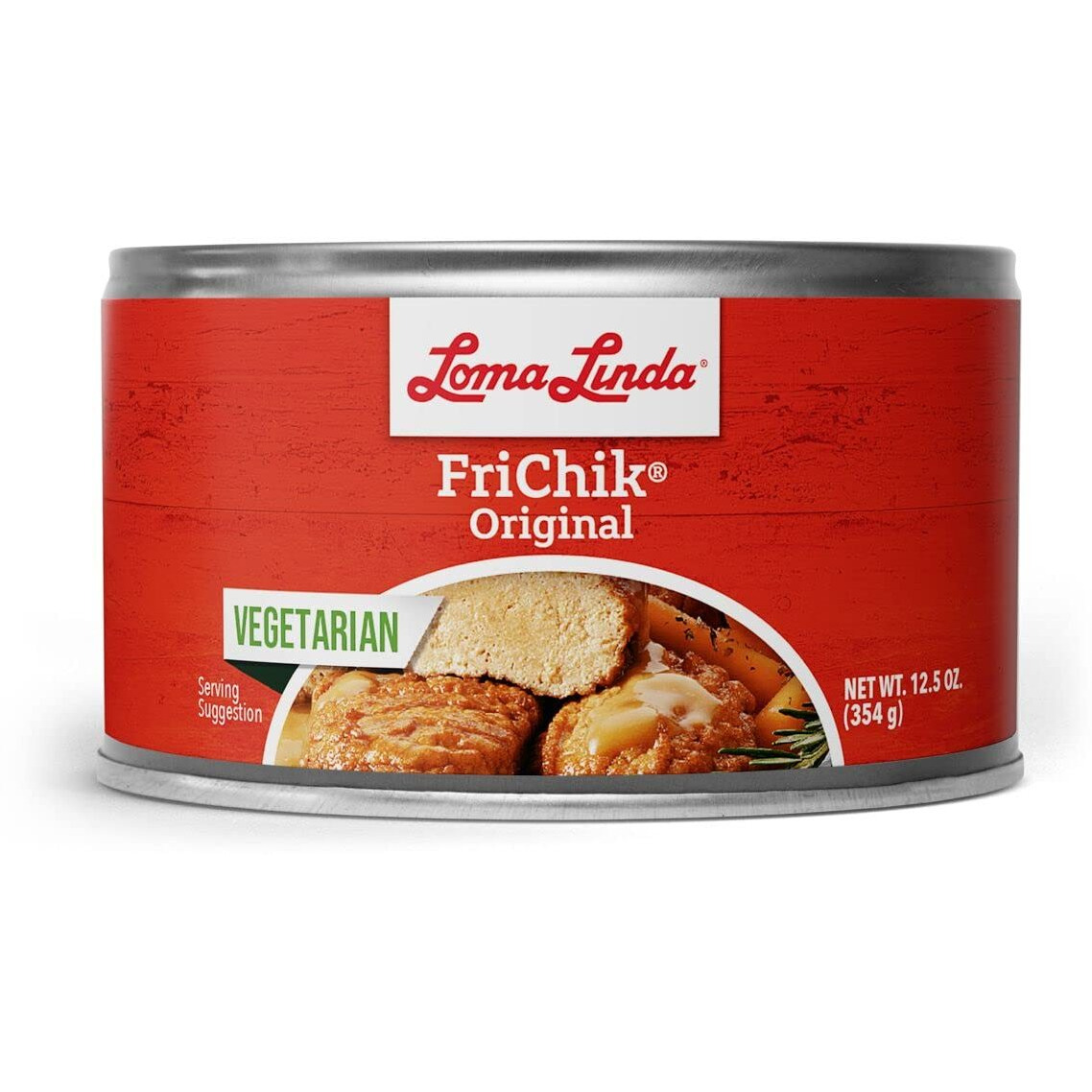 Loma Linda Frichik - Plant-Based Chicken Alternative - 12.5 Oz Can - 3-Pack, Ideal For Vegetarian Meals