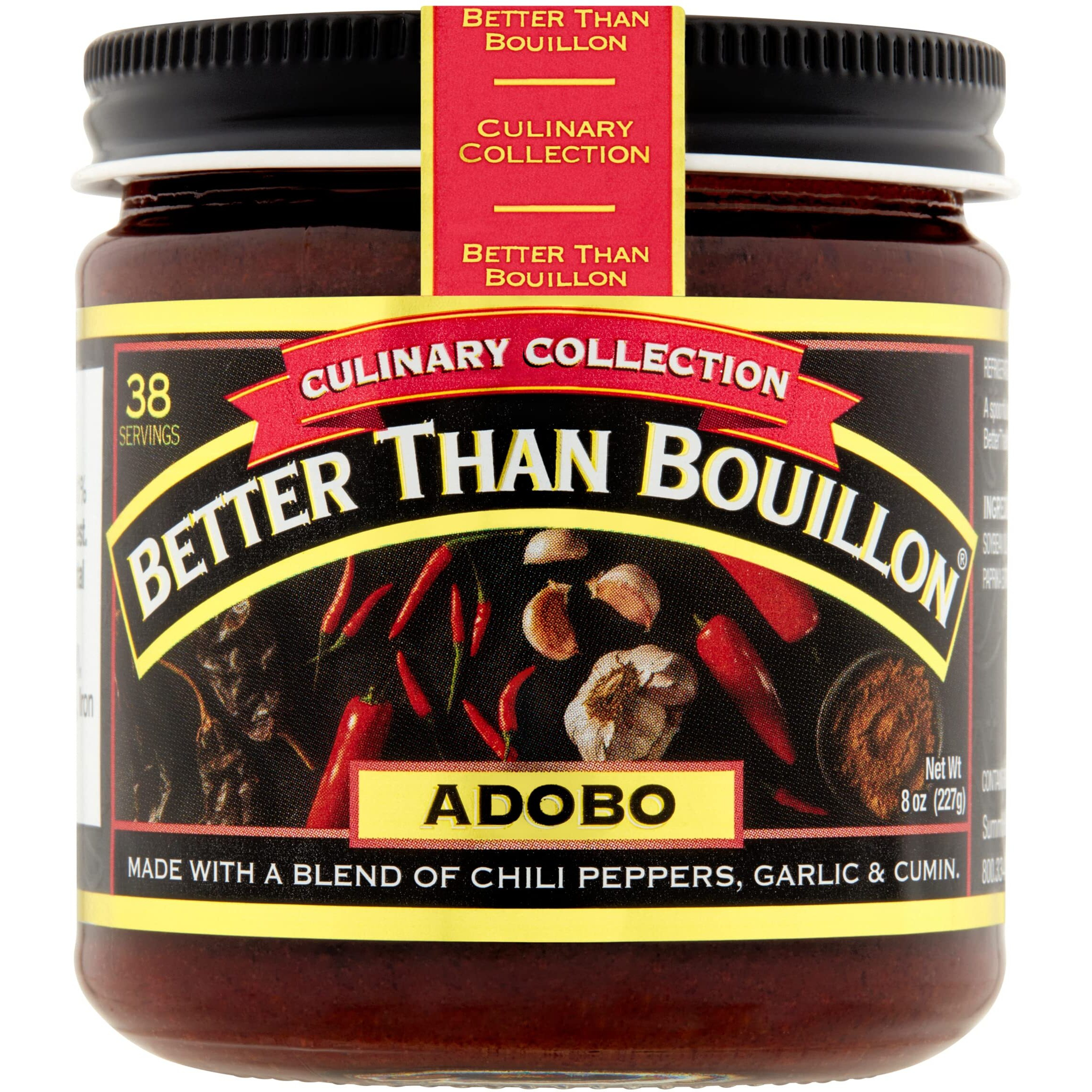 Better Than Bouillon Culinary Collection Base, Adobo Base, Contains 38 Servings Per Jar, 8-Ounce Glass Jar (Pack Of 1)