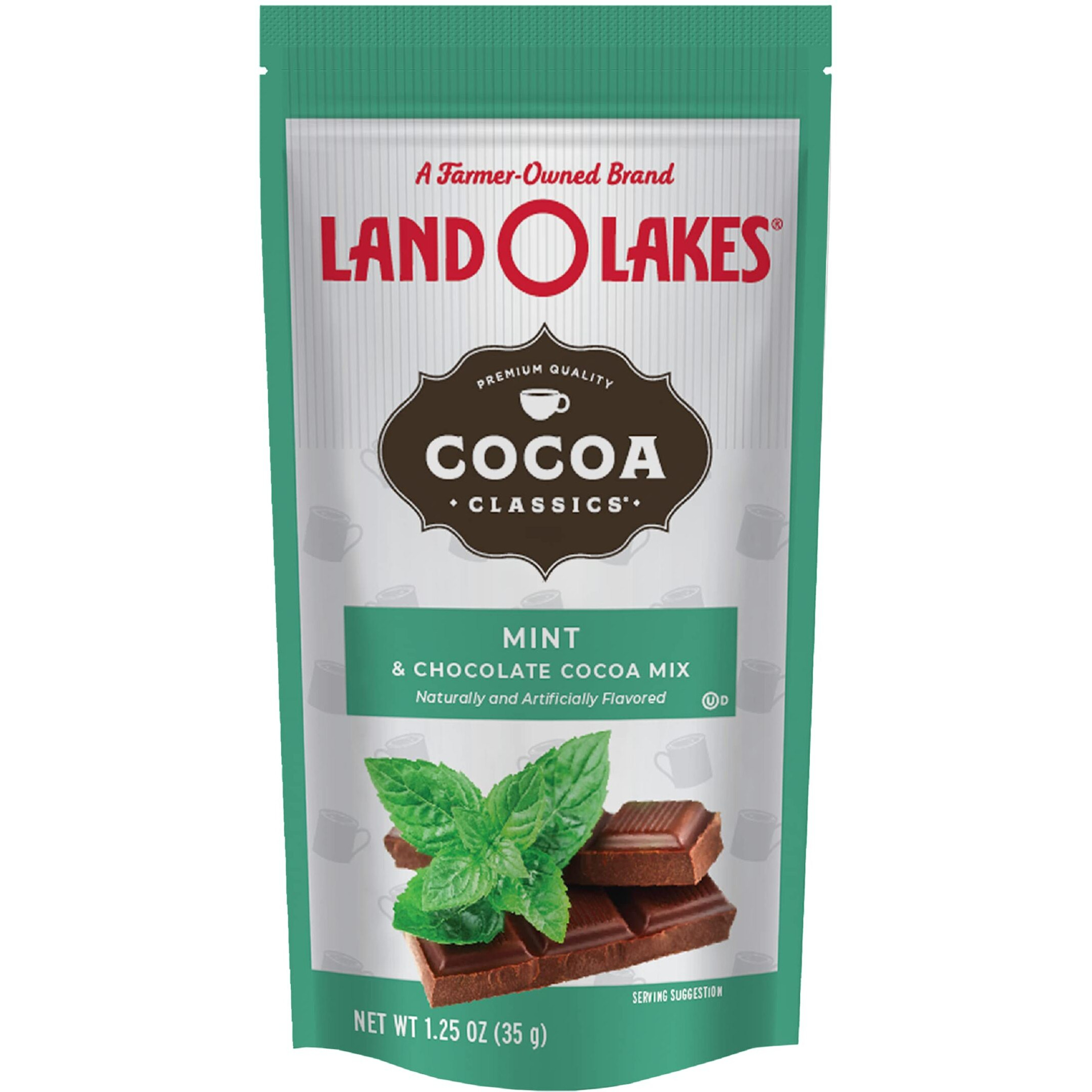 Land O Lakes Cocoa Classics, Mint & Chocolate Hot Cocoa Mix, 1.25-Ounce Packets (Pack Of 36)