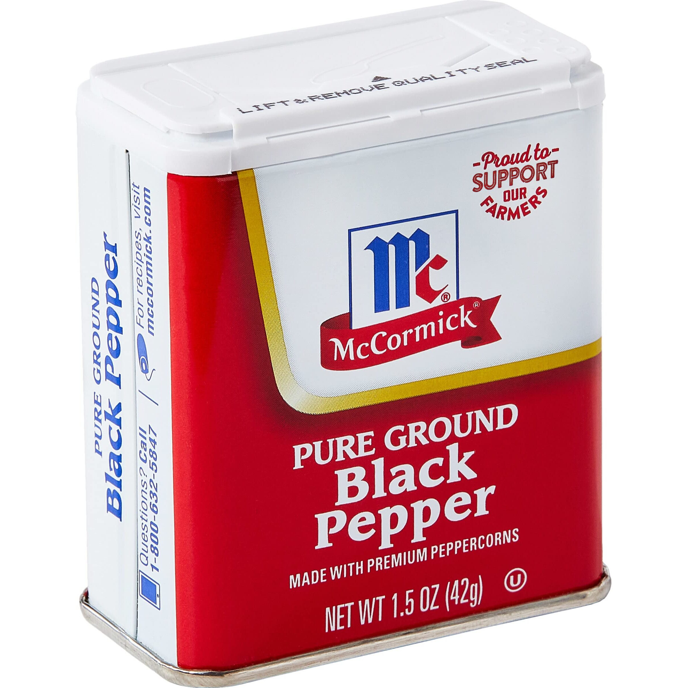 Mccormick Pure Ground Black Pepper, 1.5 Oz (Pack Of 12)