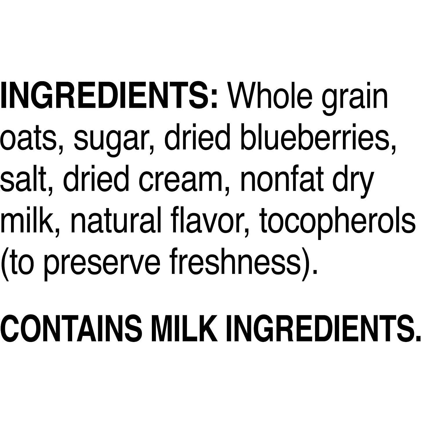 Quaker Instant Oatmeal, Blueberries & Cream, 8 Count Boxes (Pack Of 4)