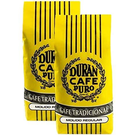 Cafe Duran (Two Pack) Cafe Tradicional - Best Panama Coffee - Regular Ground 1 Pound/425G
