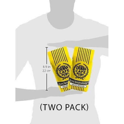 Cafe Duran (Two Pack) Cafe Tradicional - Best Panama Coffee - Regular Ground 1 Pound/425G