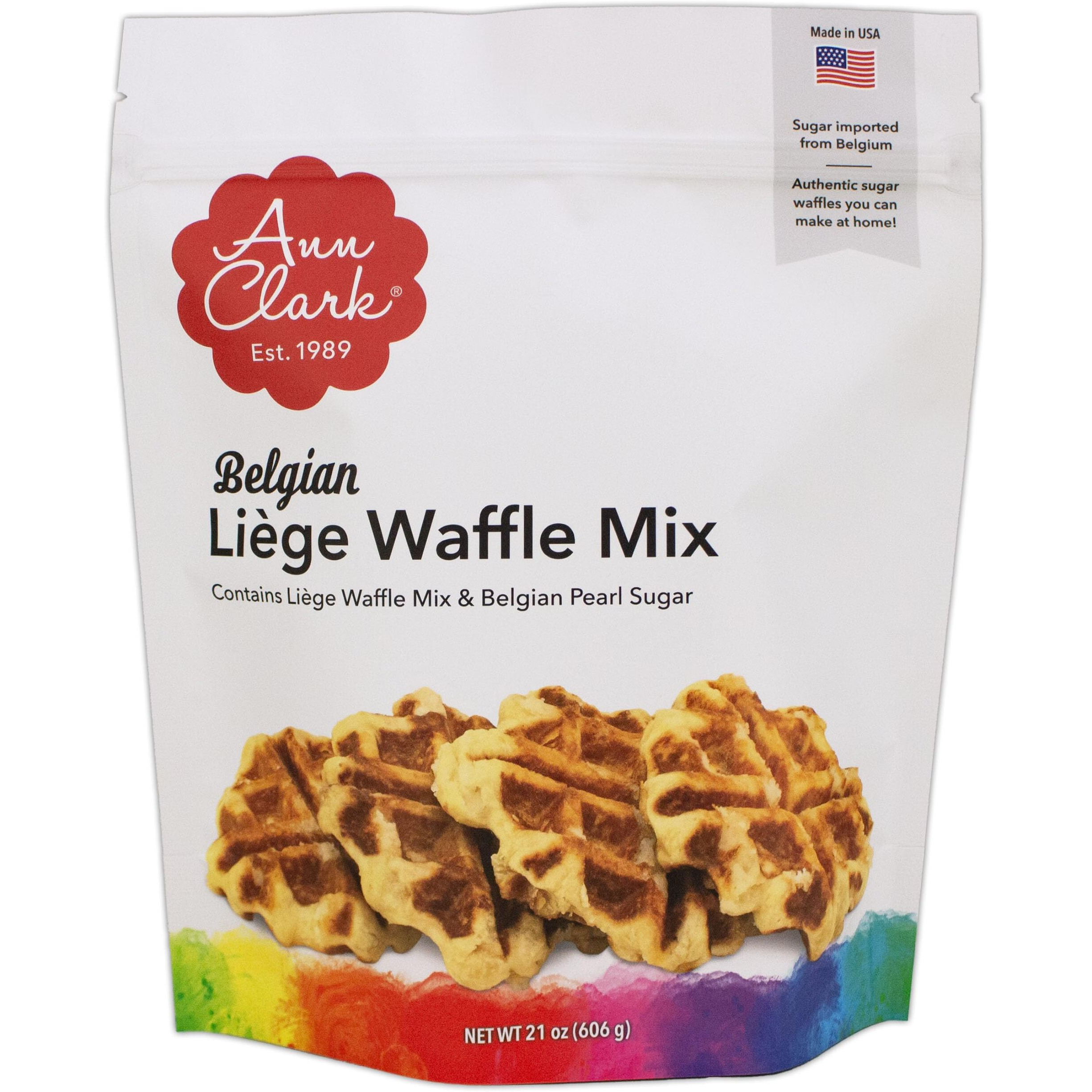 Ann Clark Belgian Lige Sugar Waffle Mix With Authentic Pearl Sugar