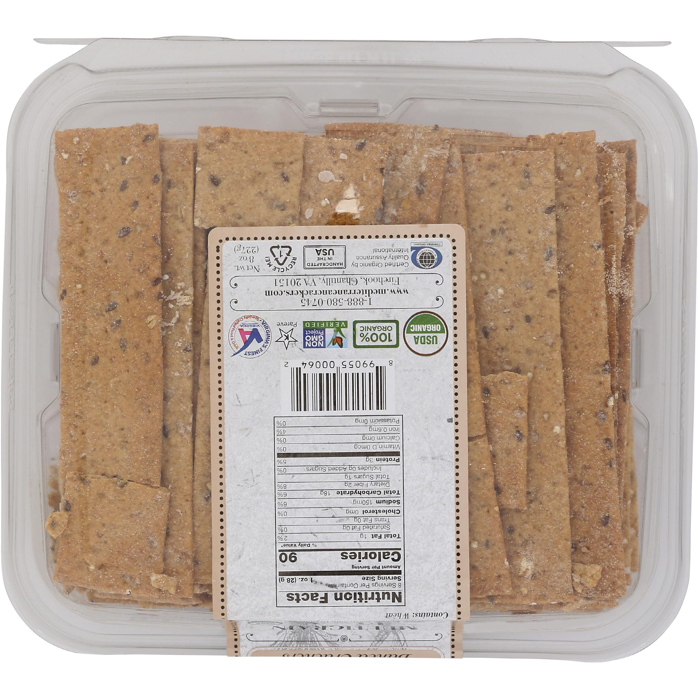 Firehook Baked Crackers Multigrain Flax Crackers, 8 Oz
