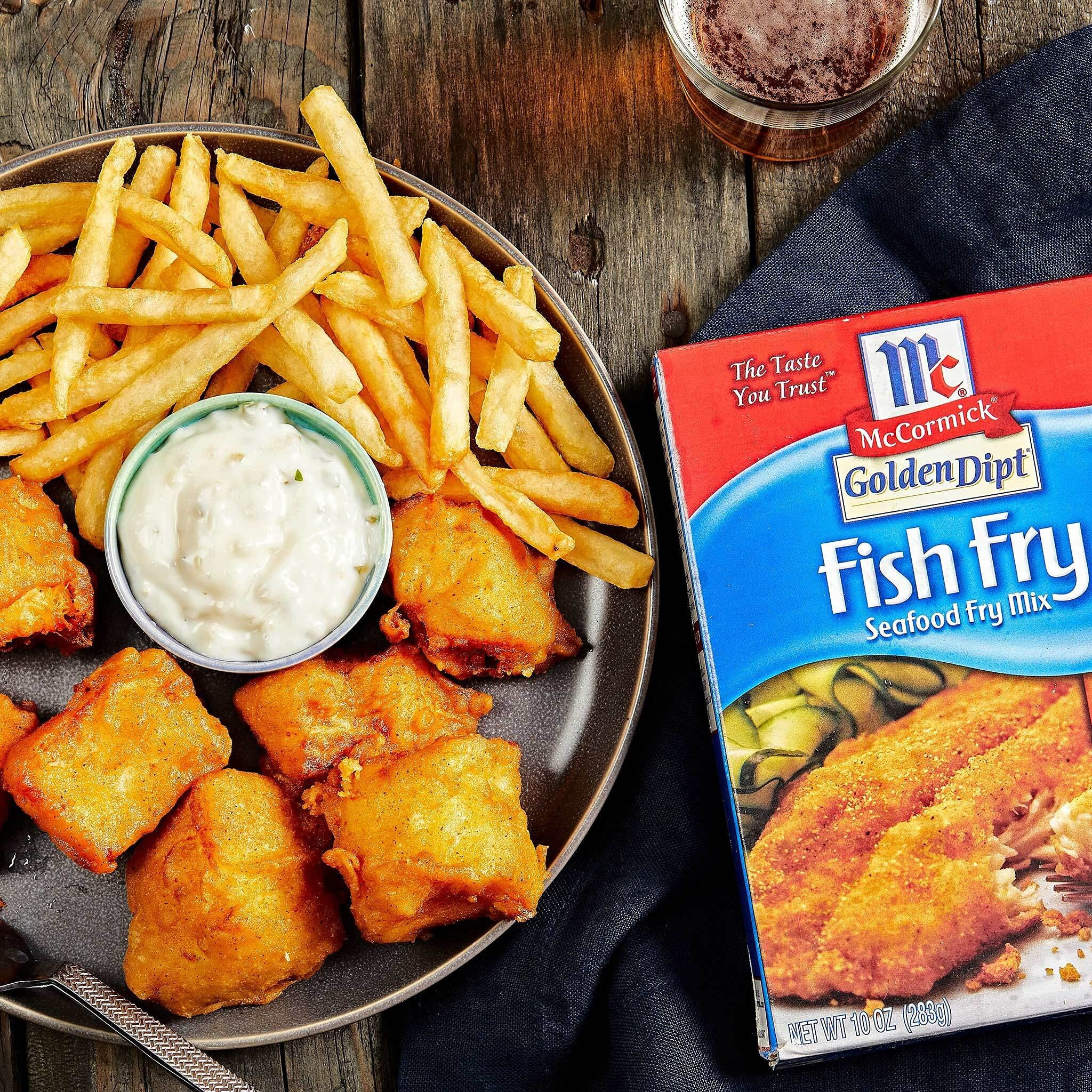 Mccormick Golden Dipt Fish Fry Seafood Fry Mix, 10 Oz (Pack Of 8)